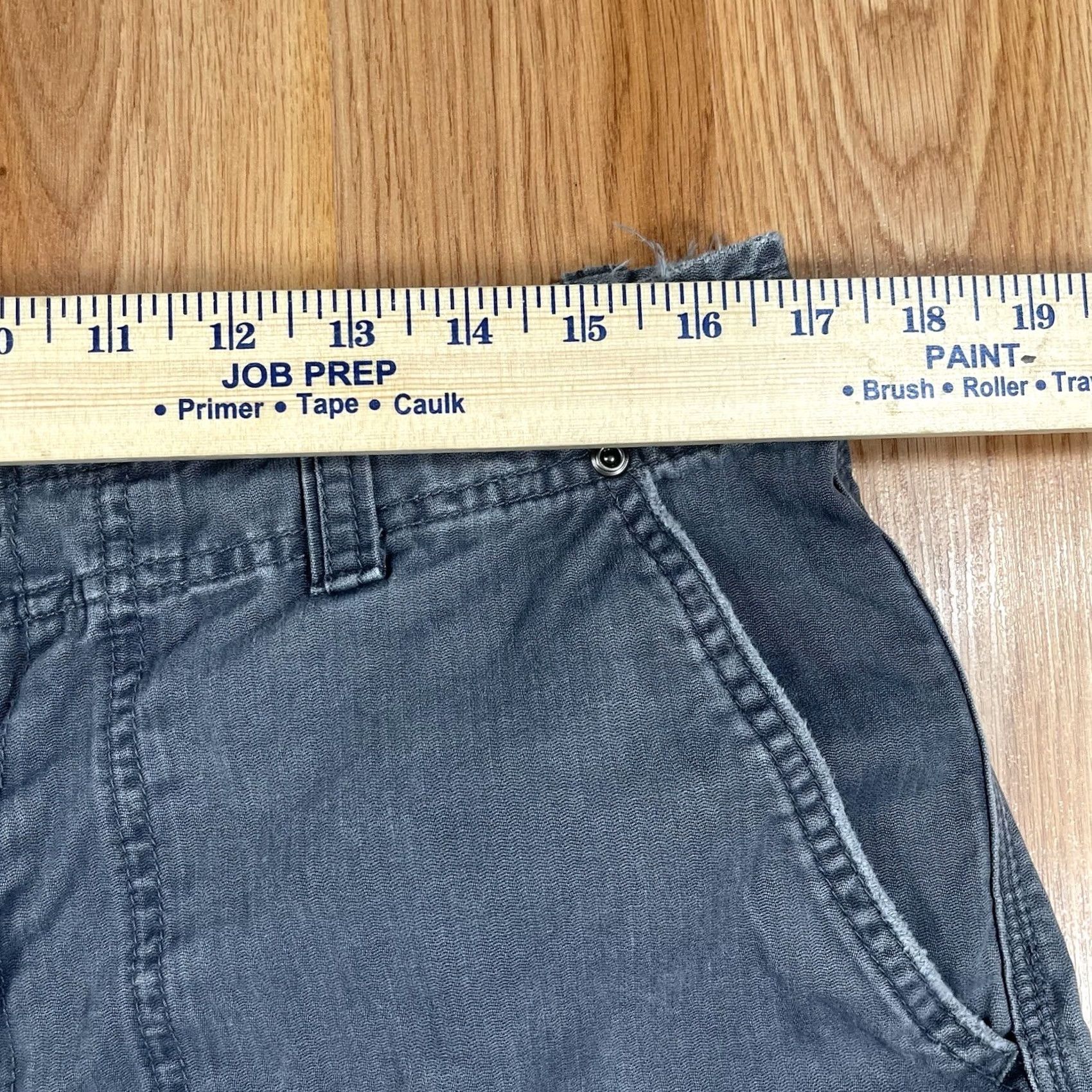 Vintage Kirra Cargo Shorts Mens 34W Gray Khaki Utility Flat Front Pockets 100% Cotton - Vintage - Sales Size US 34 / EU 50 - 4 Thumbnail