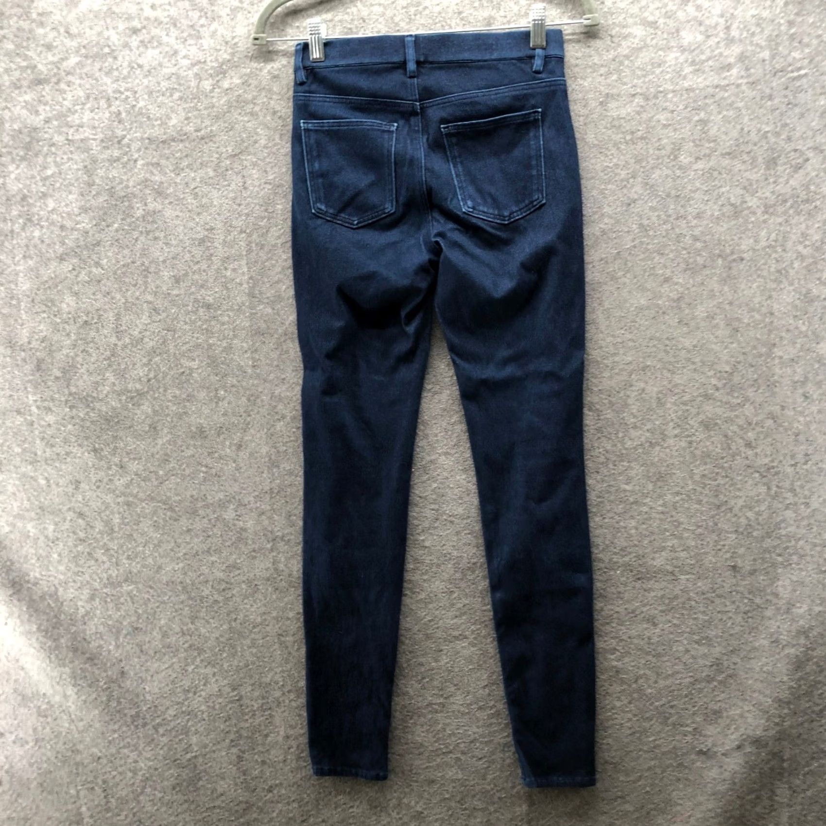 Uniqlo Uniqlo Womens XS Blue Ultra Stretch Legging Jeans Jeggings Mid Rise Pull On Slim Pocket Size 42" / US 20 - 2 Thumbnail