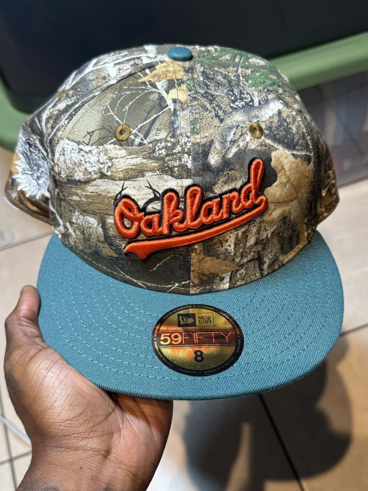 Hat Club × MyFitteds × New Era Size 8 "OAKLAND ZOO" OAKLAND ATHLETICS FITTED HAT REAL TREE Size ONE SIZE - 2 Thumbnail