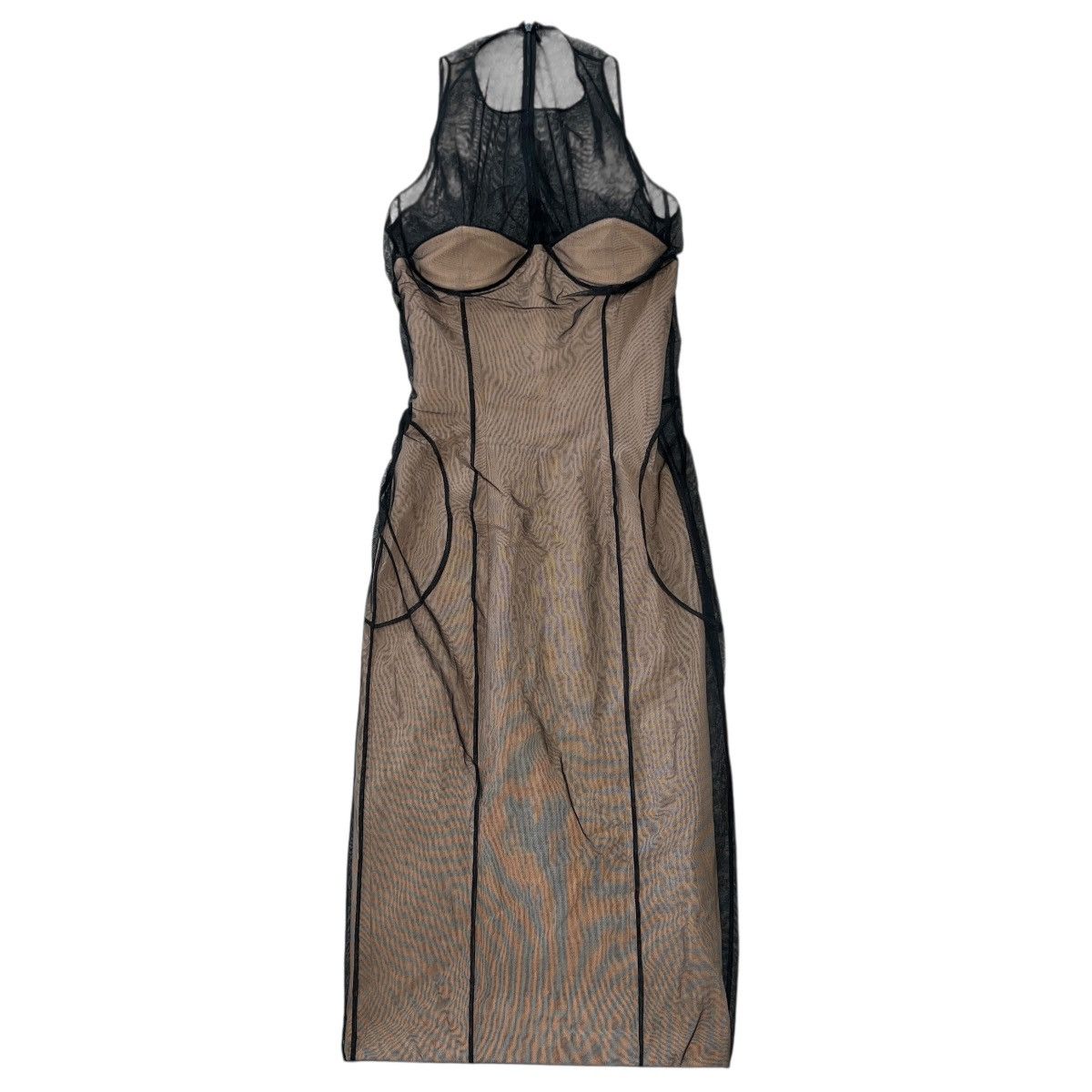 Gucci GUCCI By TOM FORD 2001SS Runway Mesh Corset Bodycon Dress Size M / US 6-8 / IT 42-44 - 1 Thumbnail