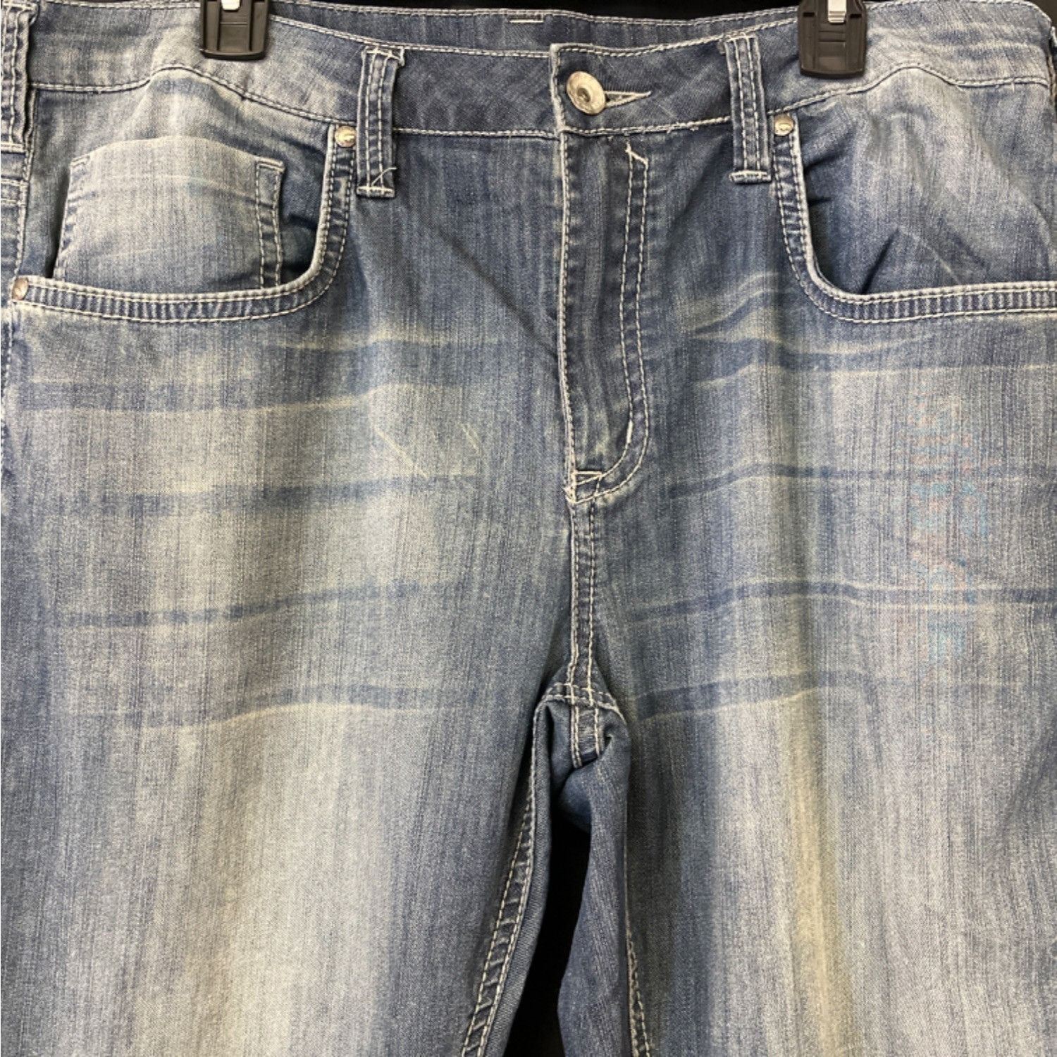 Buffalo David Bitton Buffalo David Button Men's Blue Jeans/Straight Leg 38x32 SKU Size US 38 / EU 54 - 2 Thumbnail