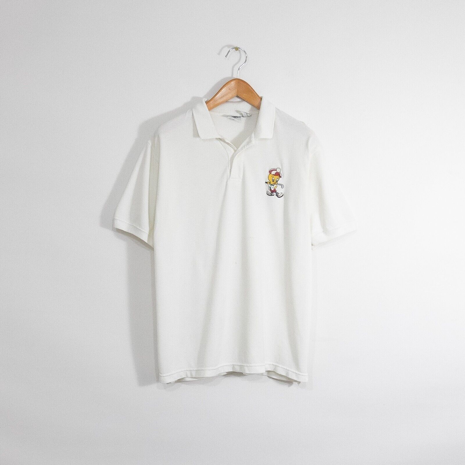 Vintage Vintage Tweety Bird Golf Polo Shirt Mens Large - Distressed Size US L / EU 52-54 / 3 - 1 Thumbnail
