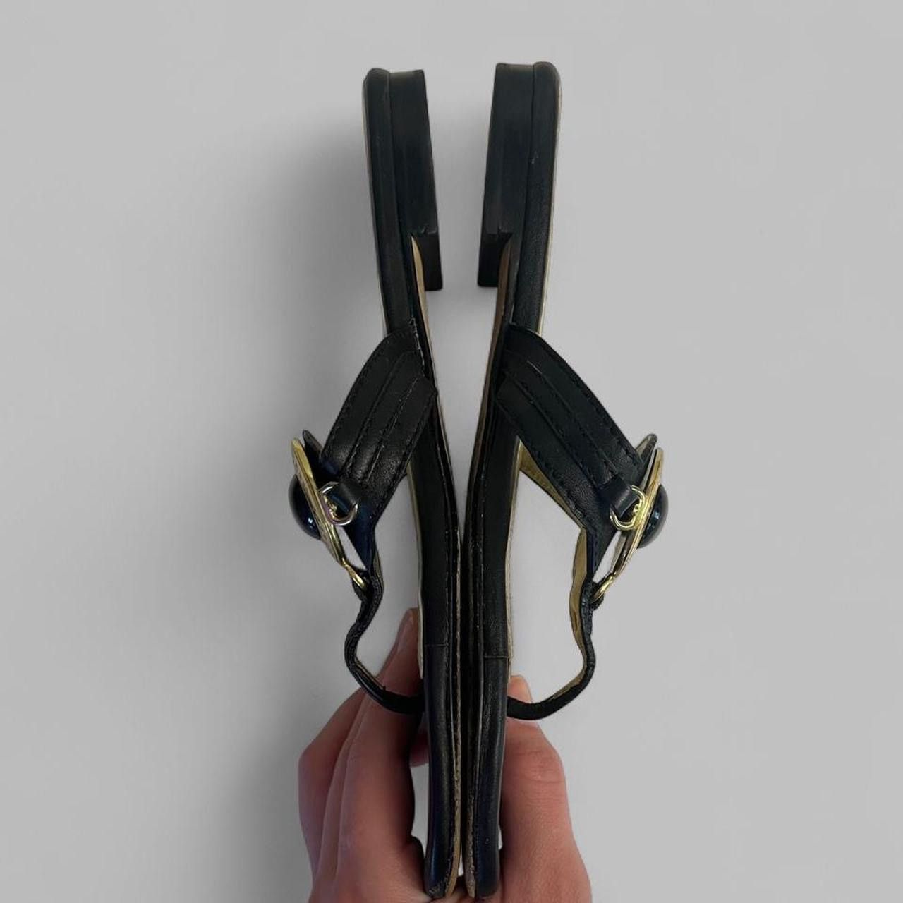 Coach vintage black & gold coach sandals size 7.5 Size US 7.5 / IT 37.5 - 5 Thumbnail