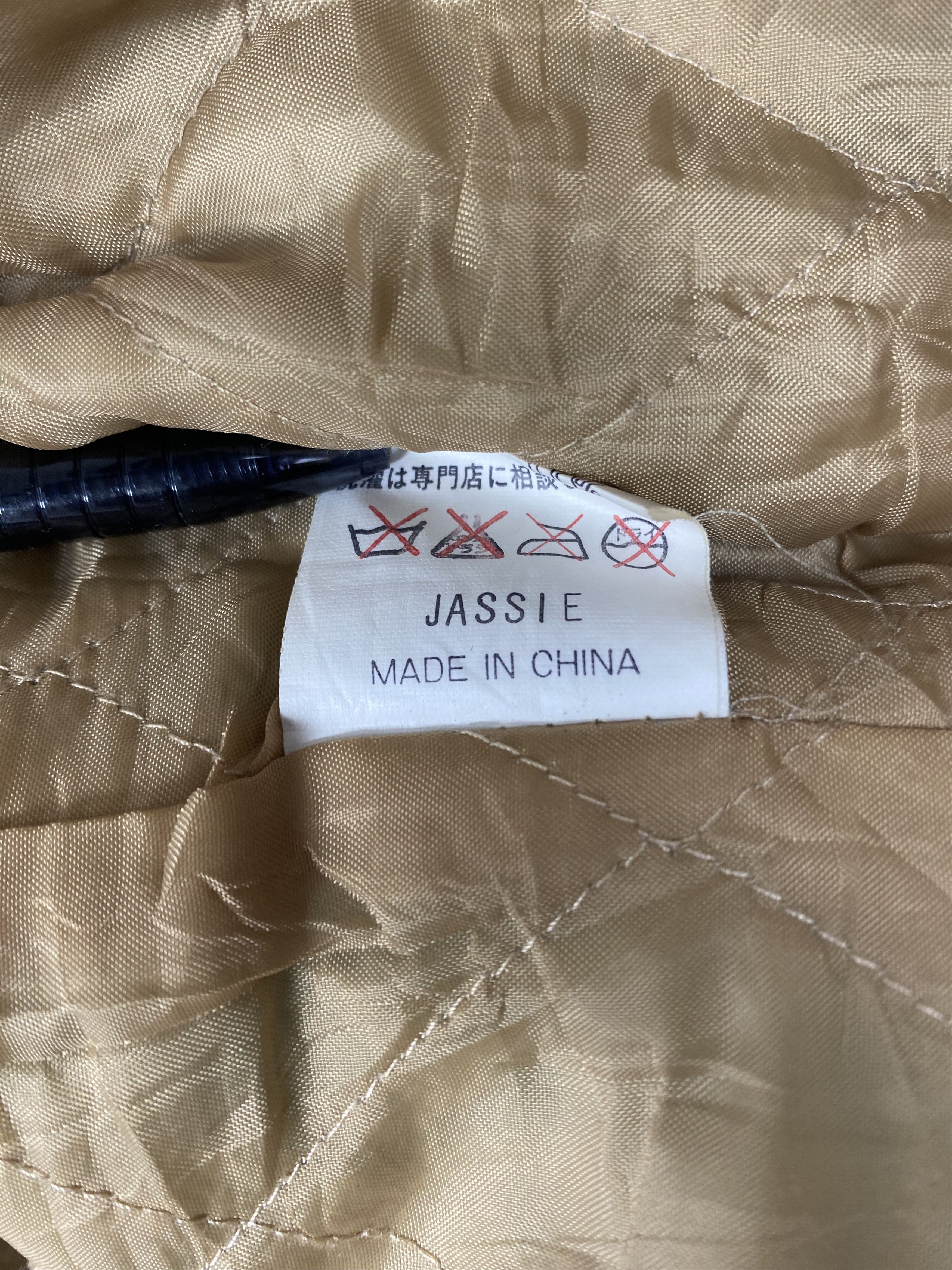Japanese Brand Vintage Jassie Nice Patches Leather Sleeve Jacket DJ0293 Size US S / EU 44-46 / 1 - 9 Thumbnail