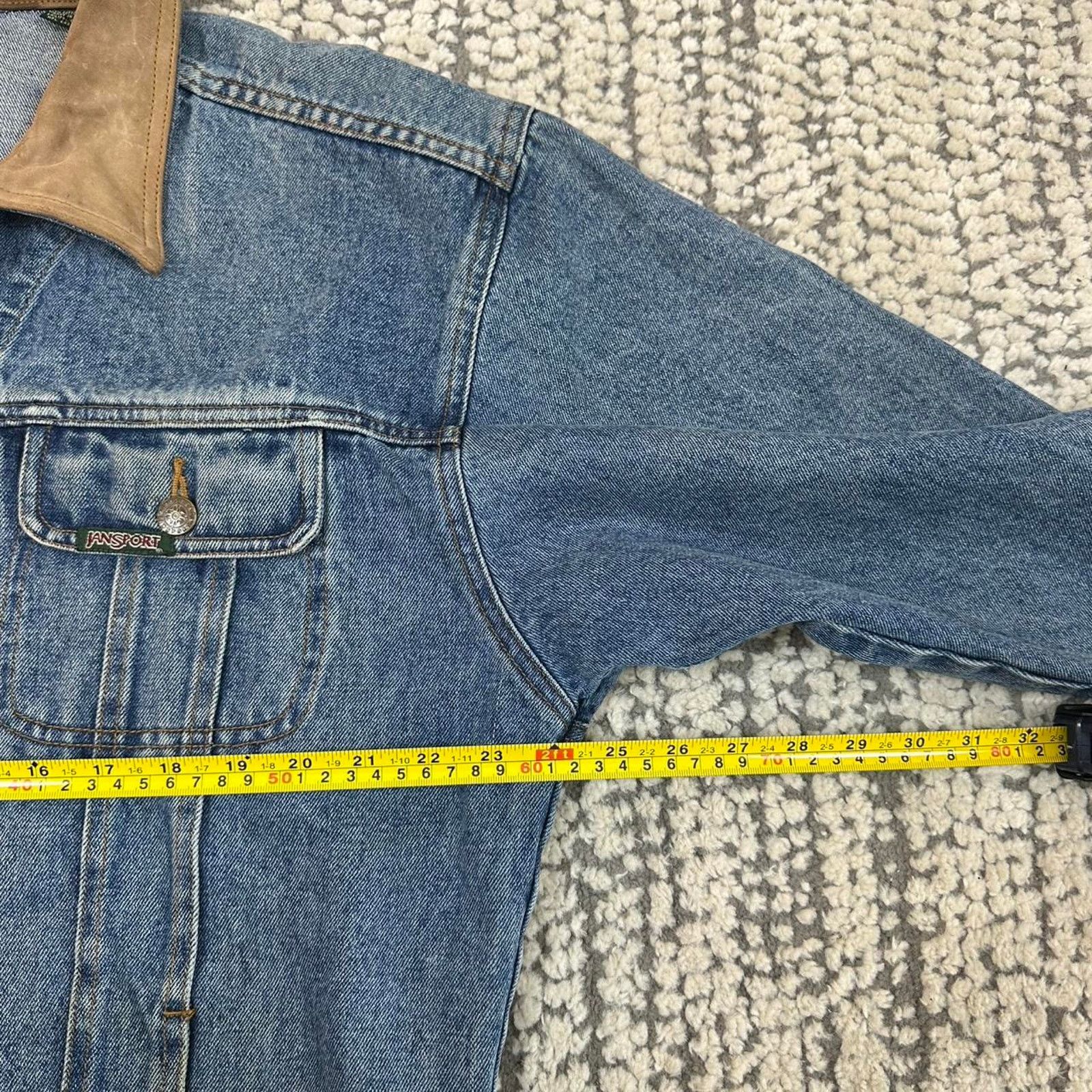 Jansport × Vintage Vintage Jansport Denim Trucker Jacket Size US L / EU 52-54 / 3 - 6 Thumbnail