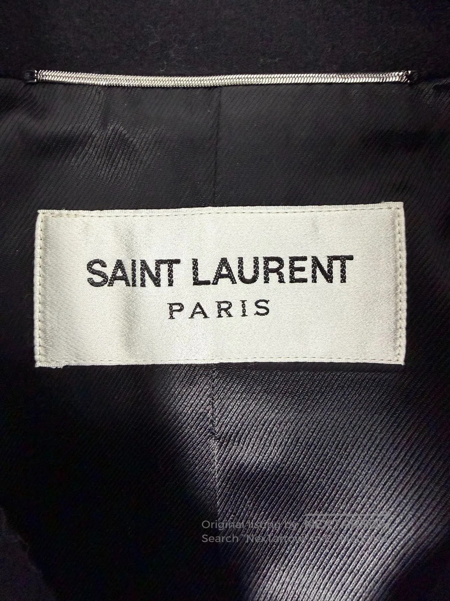 Saint Laurent Paris Saint Laurent Black Double-Breasted Wool Coat. Size US S / EU 44-46 / 1 - 4 Thumbnail