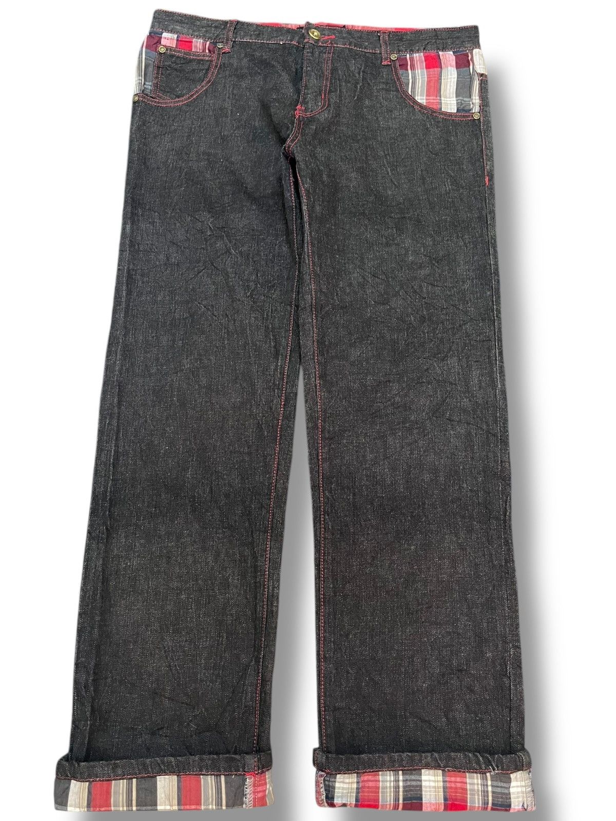 Japanese Brand × Vintage Vintage Net Jeans Unwashed Skater Denim Size US 34 / EU 50 - 1 Thumbnail