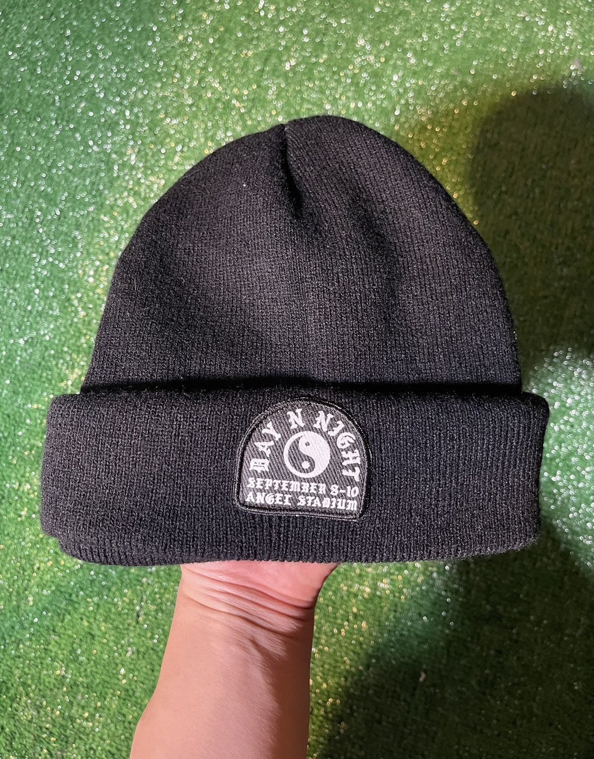image of ‘Day N Night’ Angel Stadium Beanie/Ski Mask in Black, Men's