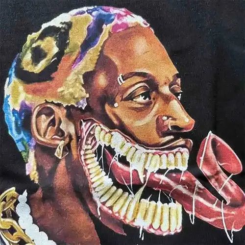 Japanese Brand Norika x Riyo Streetwear Dennis Rodman Graphic Tee T-Shirt Size US L / EU 52-54 / 3 - 5 Thumbnail