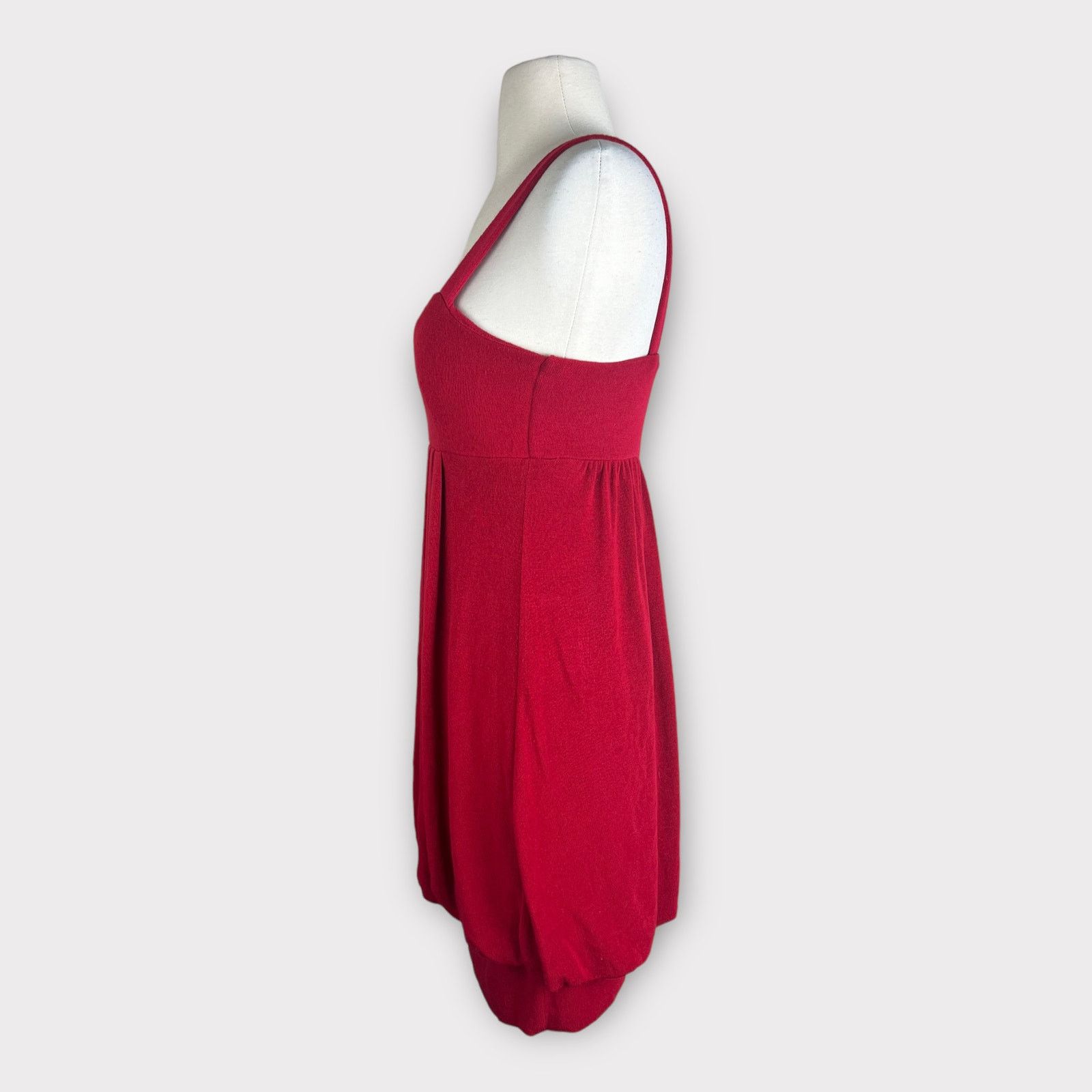 Forever 21 Forever 21 | Red Vintage Y2K Knit Bubble Dress | Small Size S / US 4 / IT 40 - 2 Thumbnail