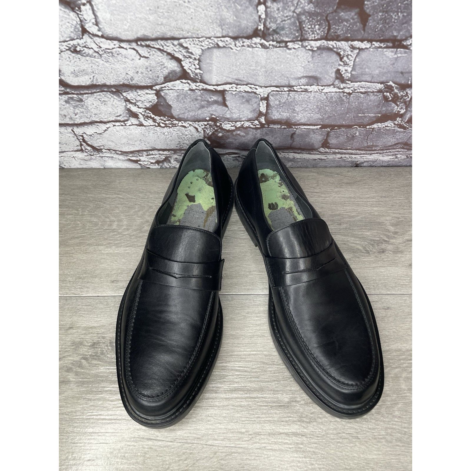 Mephisto Mephisto Black Leather Penny Loafers Slip on Comfort Shoes M Size US 11.5 / EU 44-45 - 12 Thumbnail