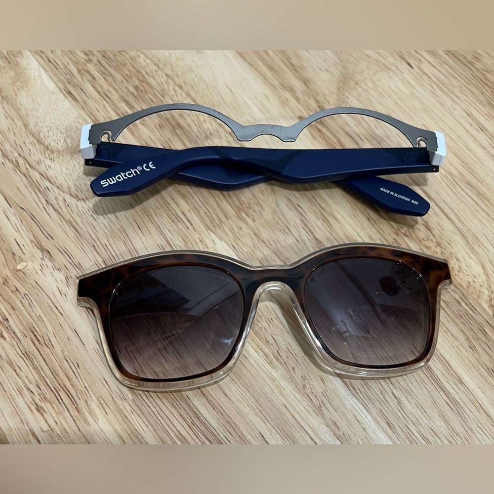 Swatch Swatch Clip On the Eyes Classic Tortoise Shell Sunglasses Size ONE SIZE - 1 Thumbnail