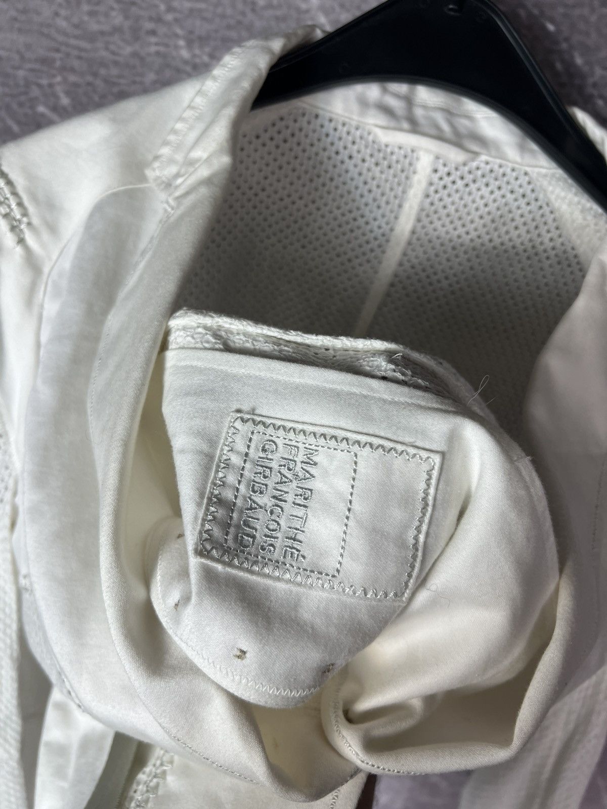 Marithe + Francois Girbaud M+FG Archive Mesh Web Paneled Utility Blazer Jacket Size M / US 6-8 / IT 42-44 - 15 Thumbnail