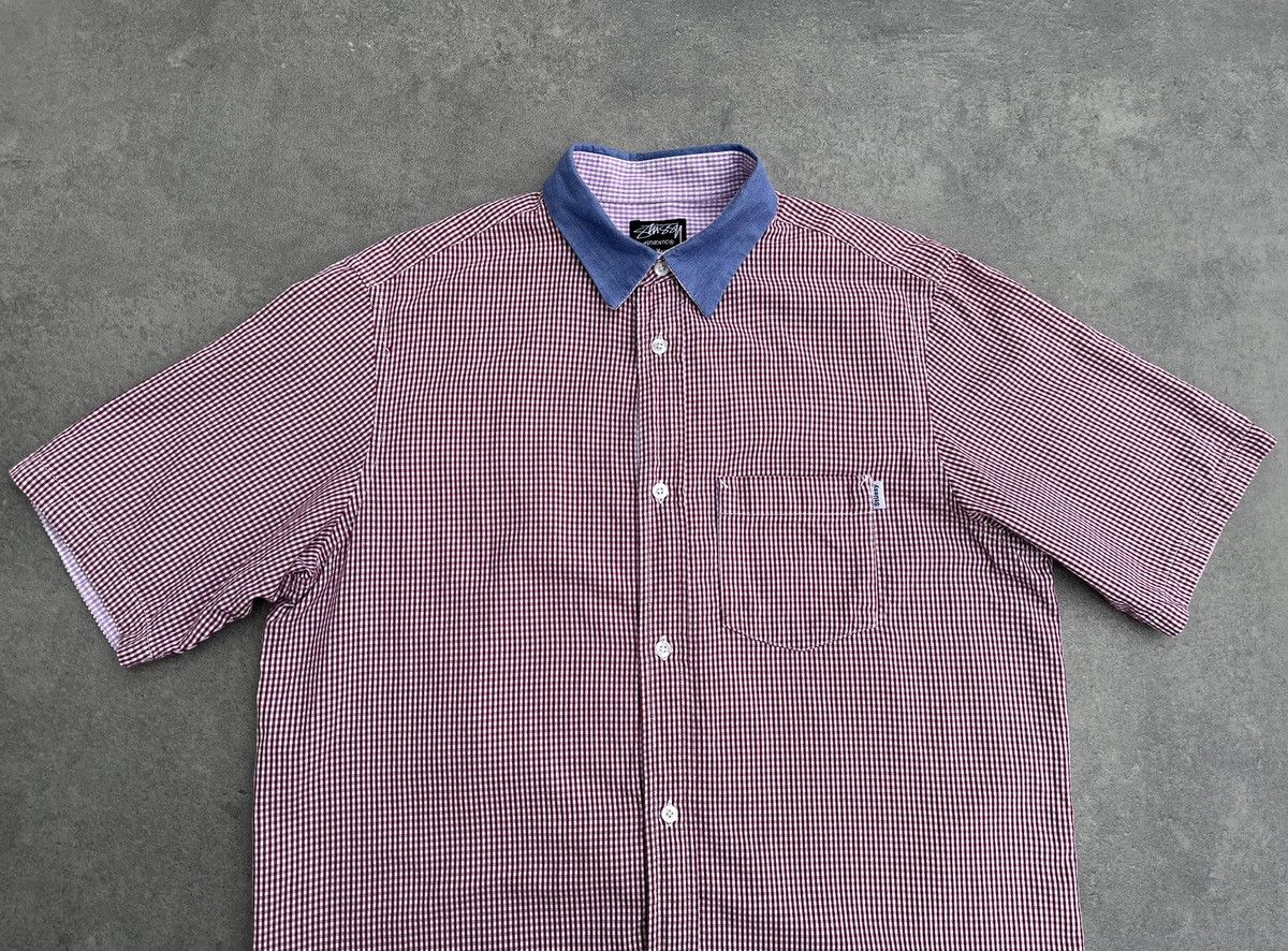 Japanese Brand × Stussy 🔥❤️OLD STUSSY Vintage Buttoned Checkered Shirt Size US M / EU 48-50 / 2 - 13 Thumbnail