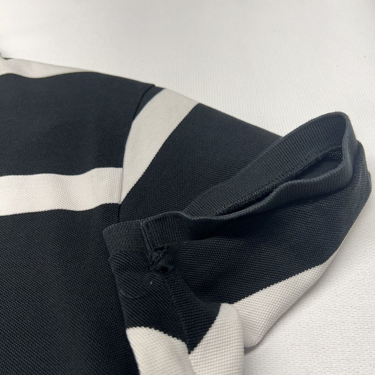 Polo Ralph Lauren Polo Ralph Lauren Polo Shirt Black White Striped Custom Fit Size US XL / EU 56 / 4 - 10 Thumbnail