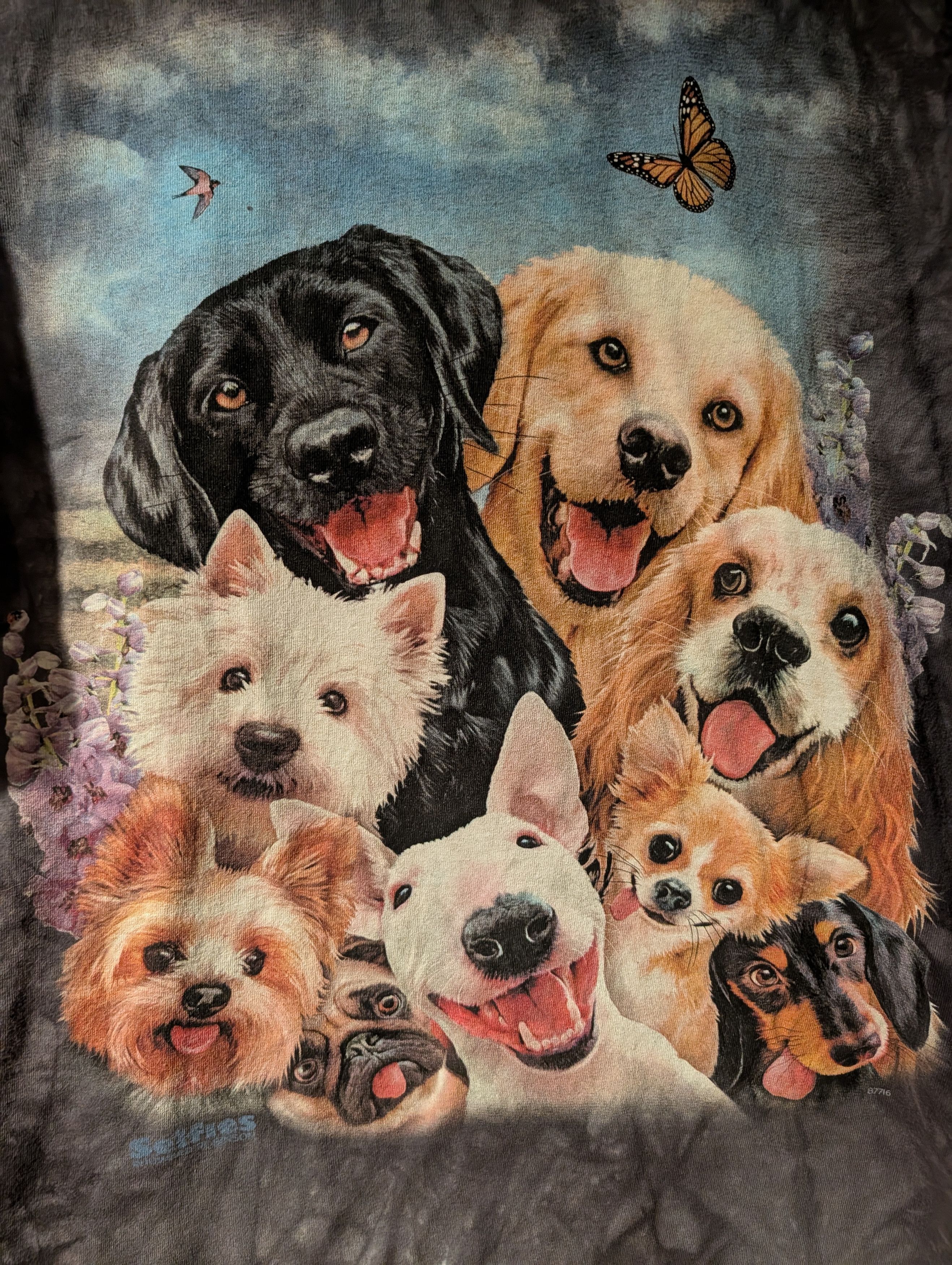 The Mountain Dog Selfie Cute Puppies Lab Pug Rescue Animal Dogs Shirt Size US XXL / EU 58 / 5 - 2 Thumbnail