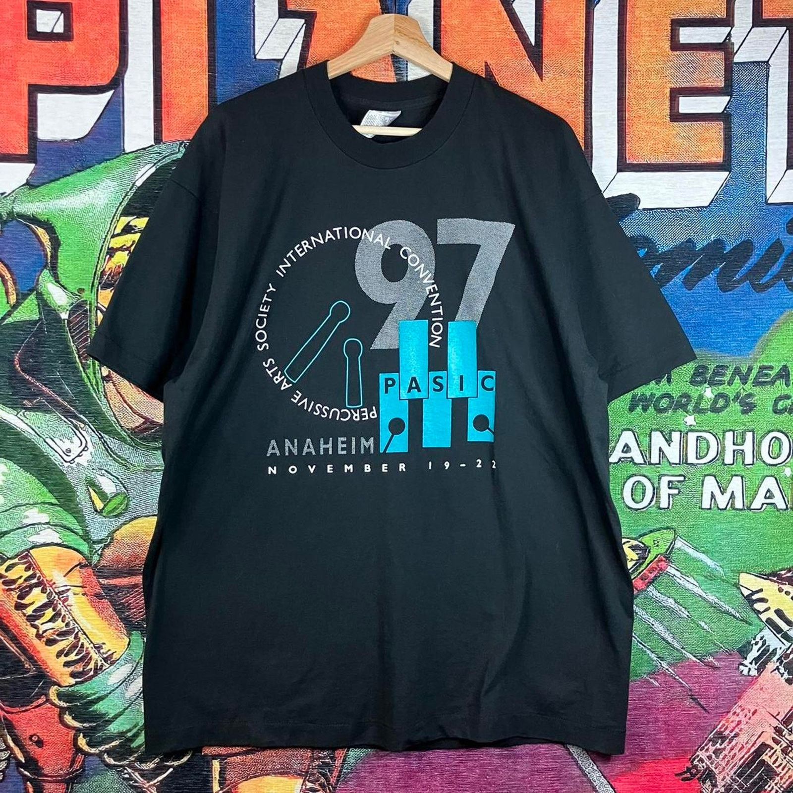 Vintage Vintage 90s 1997 Percussion Art Society Tee Size Xl Size US XL / EU 56 / 4 - 1 Thumbnail