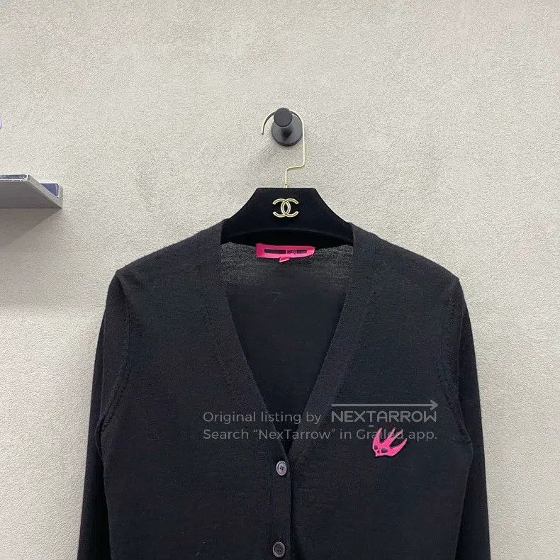 Alexander McQueen Alexander Mcqueen Black knitted cardigan coat Size XS / US 0-2 / IT 36-38 - 4 Thumbnail