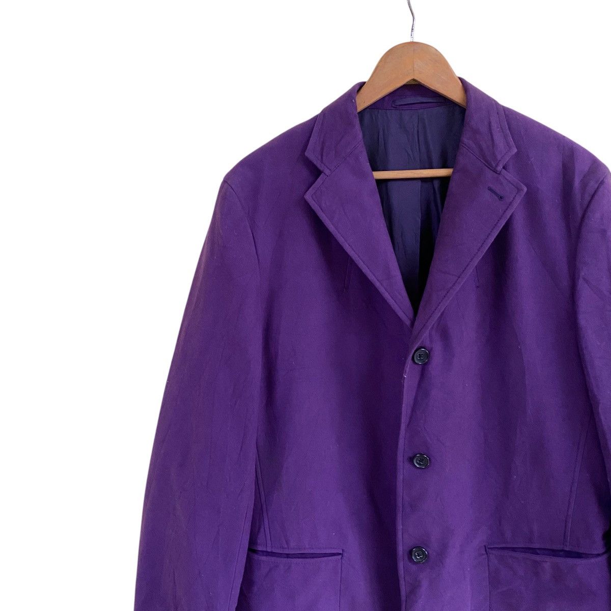 Jil Sander 💥 JIL SANDER AW11 MOLESKIN PURPLE JACKET JOKER STYLE Size US L / EU 52-54 / 3 - 4 Thumbnail