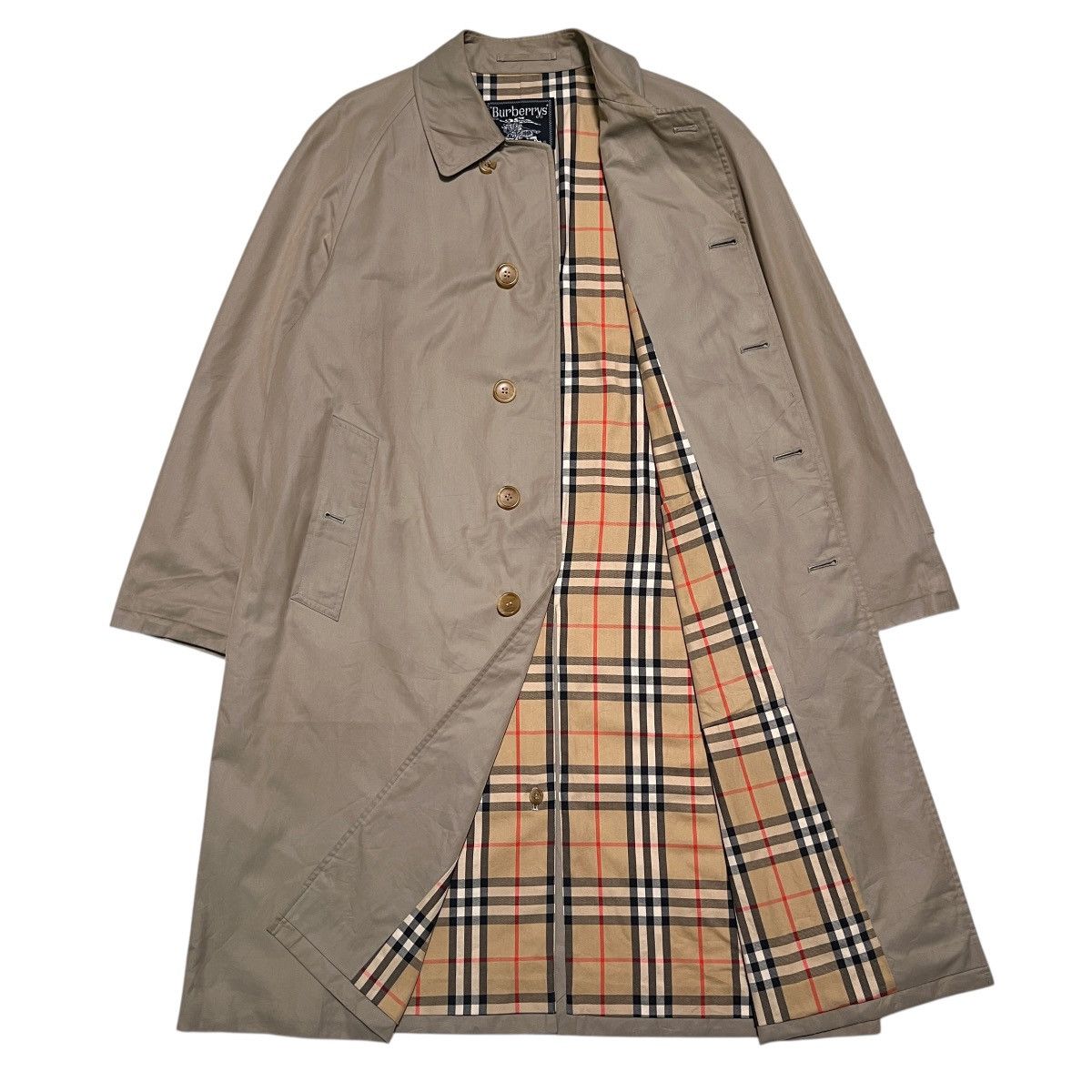 Burberry Vintage Burberrys Trenchcoat Nova Check Rich Brown Biege Size US M / EU 48-50 / 2 - 2 Thumbnail