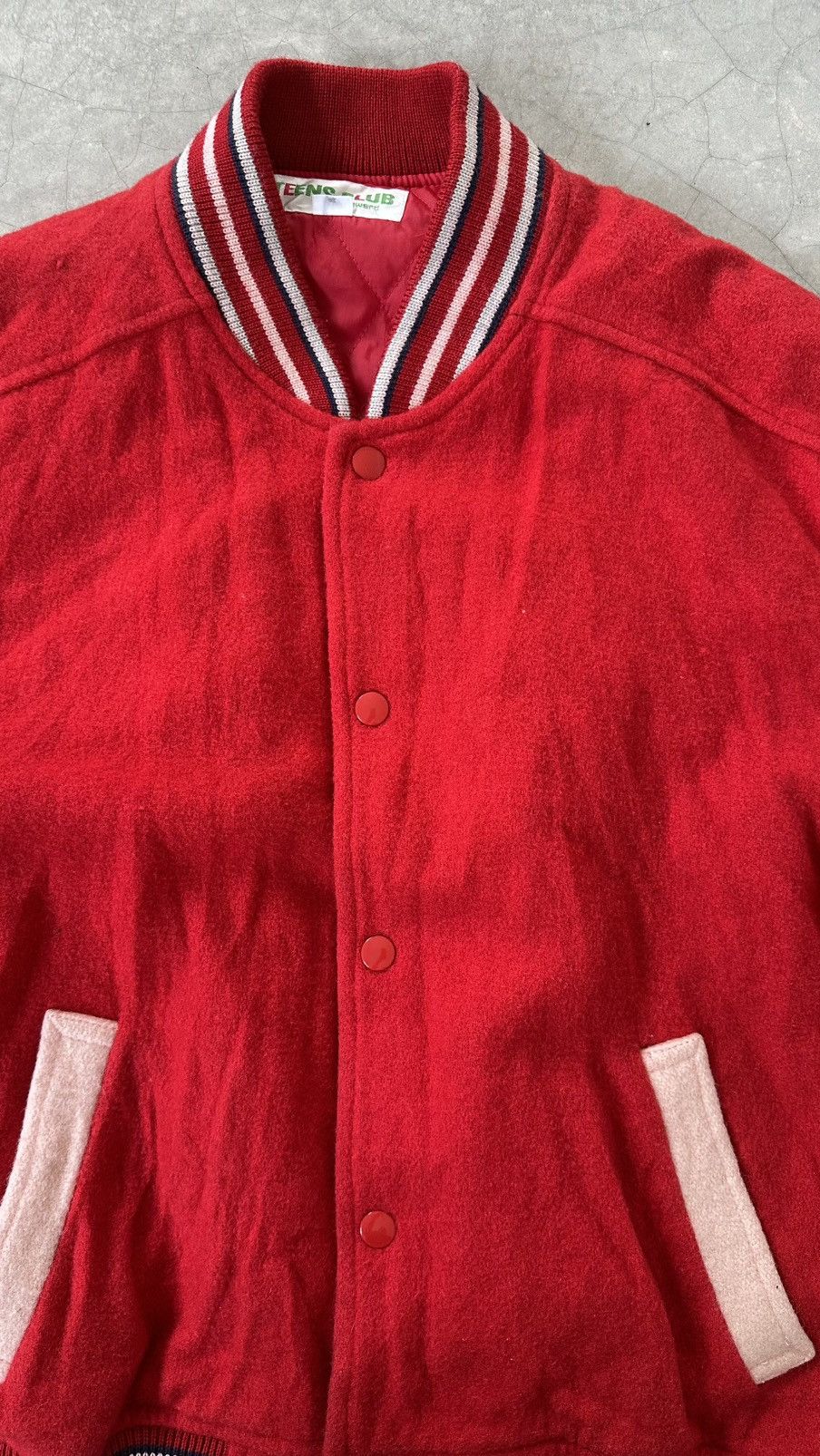 Other VINTAGE TEENS CLUB WOOL VARSITY JACKET Size US L / EU 52-54 / 3 - 6 Thumbnail