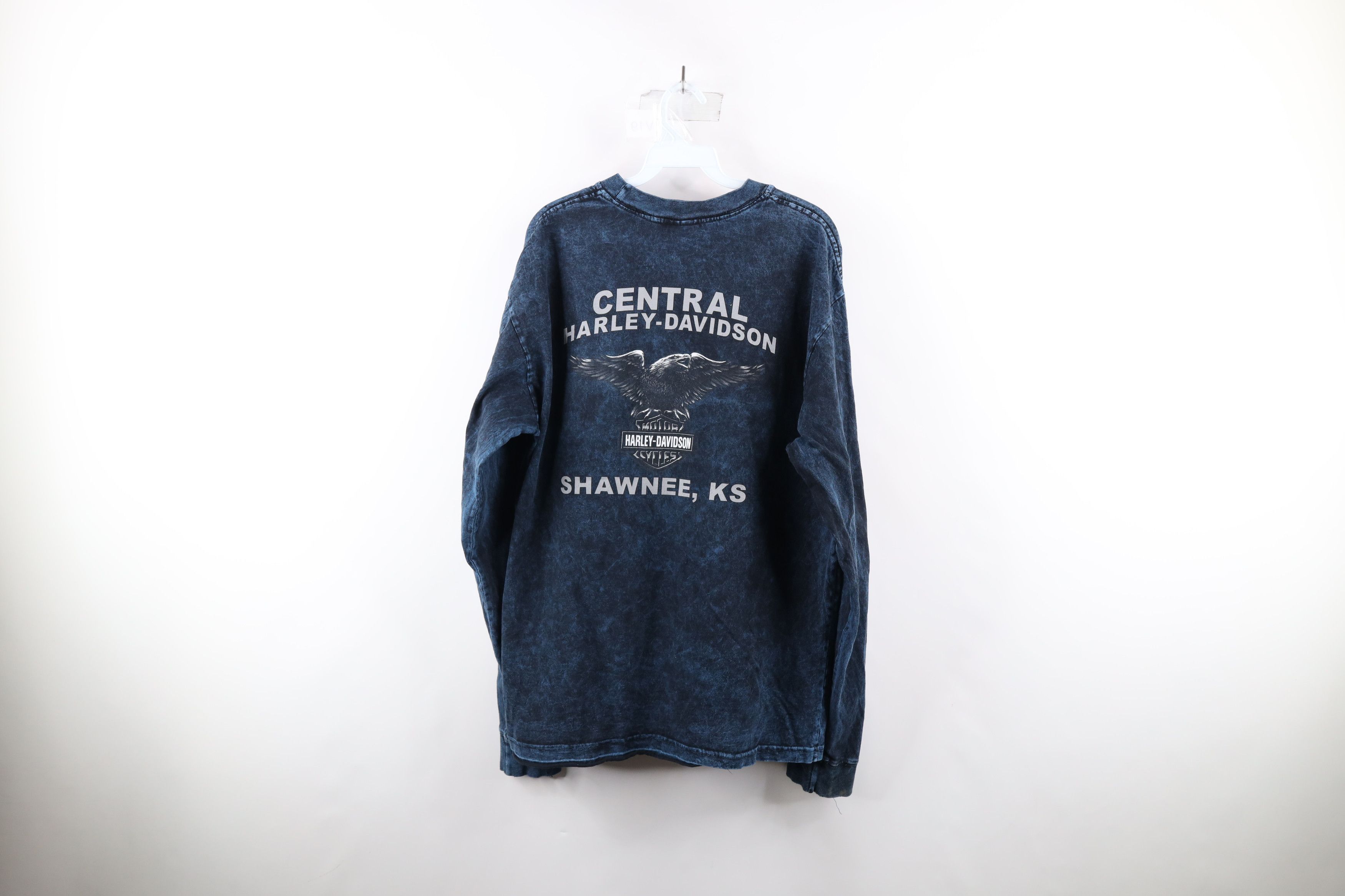 Harley Davidson Vintage Y2K Harley Davidson Tribal Thermal Knit T-Shirt Size US L / EU 52-54 / 3 - 12 Thumbnail