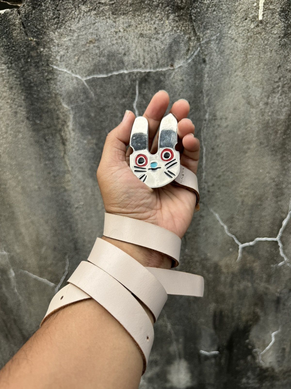 Issey Miyake × Japanese Brand × Ne-Net Ne-Net Cat by Issey Miyake Leather Belt Size ONE SIZE - 1 Thumbnail