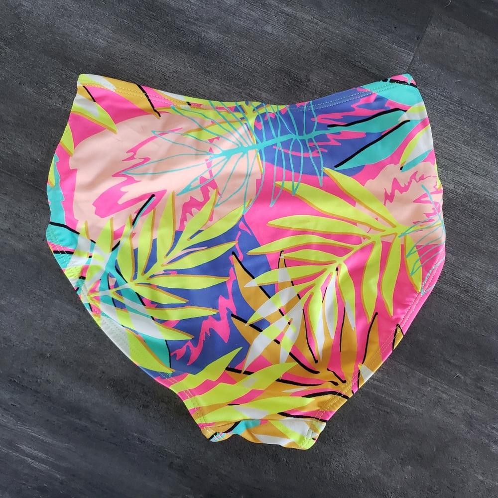 Rap Tees Multicolored Neon NOBO Tropical Bikini Bottoms Size ONE SIZE - 2 Thumbnail