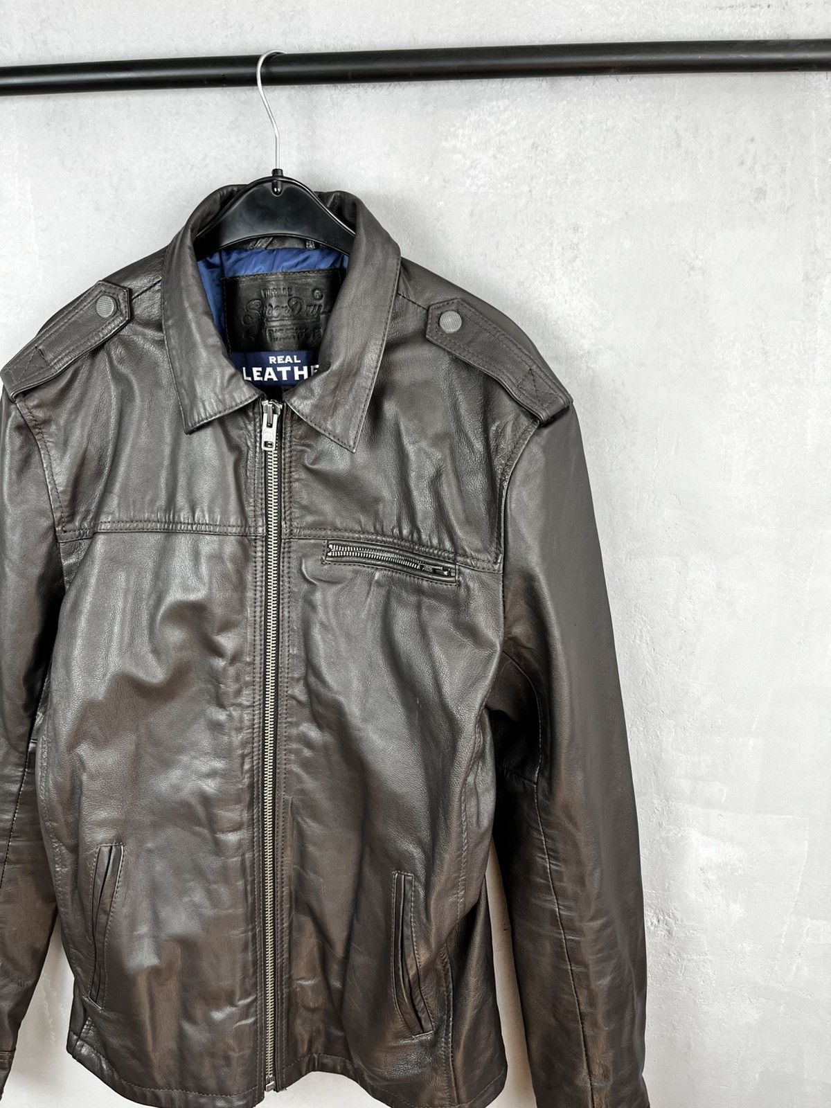 Japanese Brand × Leather × Superdry Superdry leather jacket Size US XL / EU 56 / 4 - 2 Thumbnail