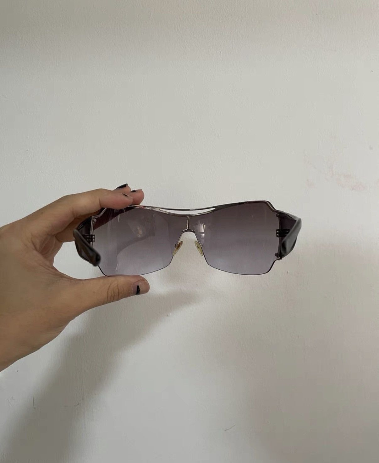 Emporio Armani Emporio Armani Vintage Oversized Sunglasses Size ONE SIZE - 3 Thumbnail