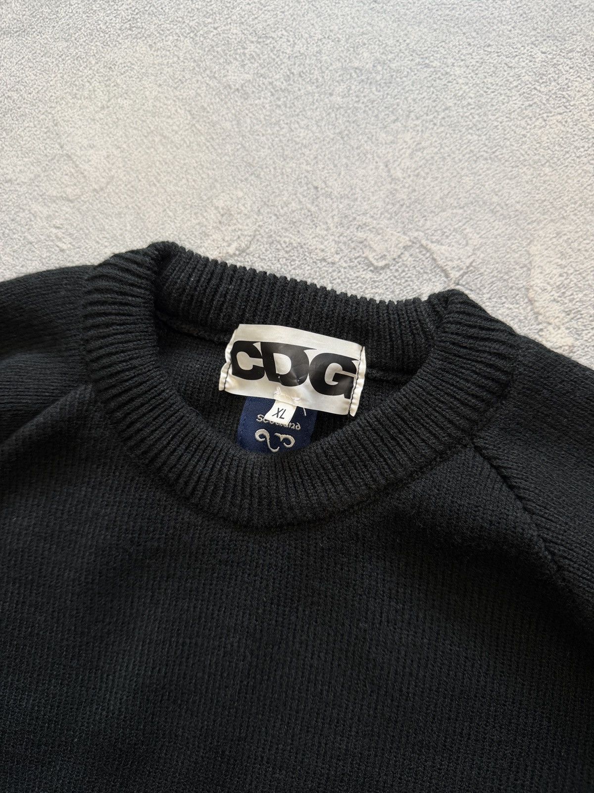 Comme des Garcons CDG Comme Des Garcons Knit Sweater Big Logo Y2K Size US XL / EU 56 / 4 - 3 Thumbnail