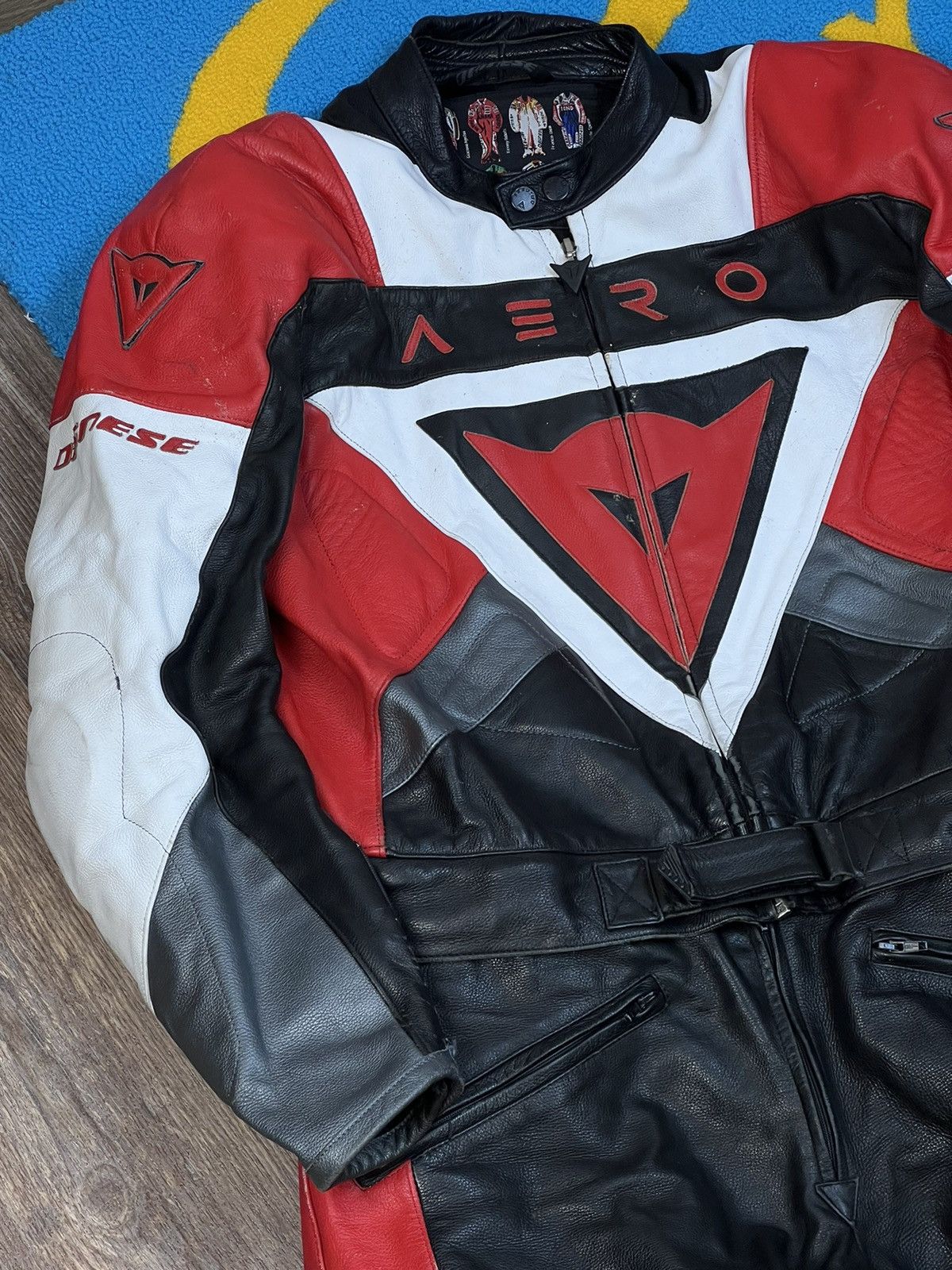 Dainese × Vintage Dainese Racing Leather Motorcycle Jacket + Pant Suit Size US XL / EU 56 / 4 - 6 Thumbnail