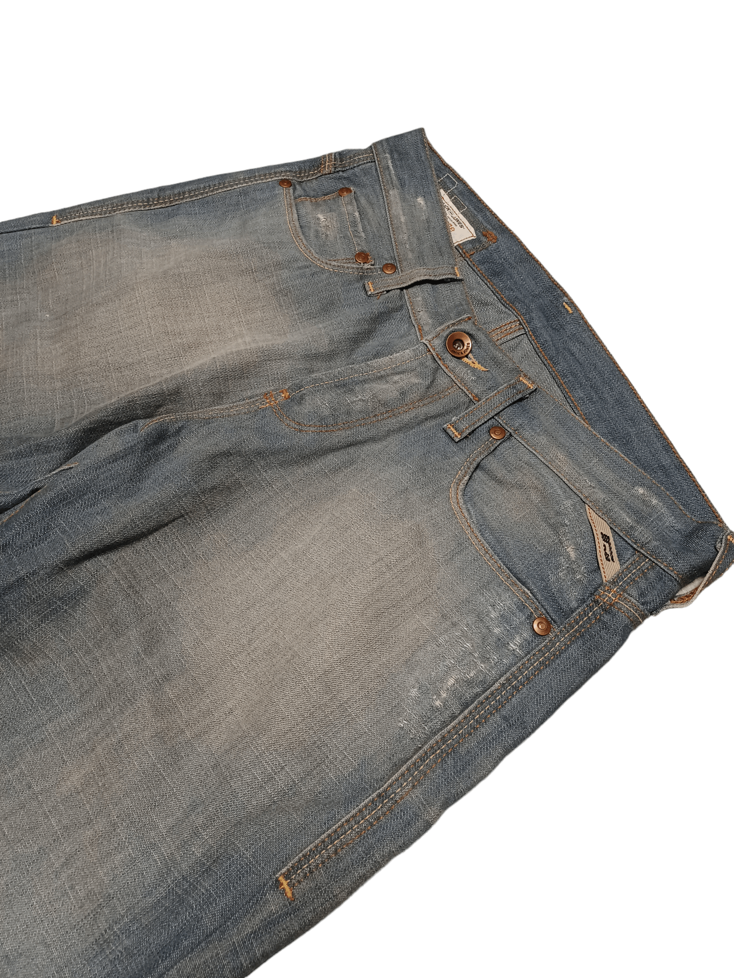 Jack & Jones MADE IN ITALY VINTAGE DISTRESSED W30 L30 JACK JONES JEANS Size US 30 / EU 46 - 3 Thumbnail