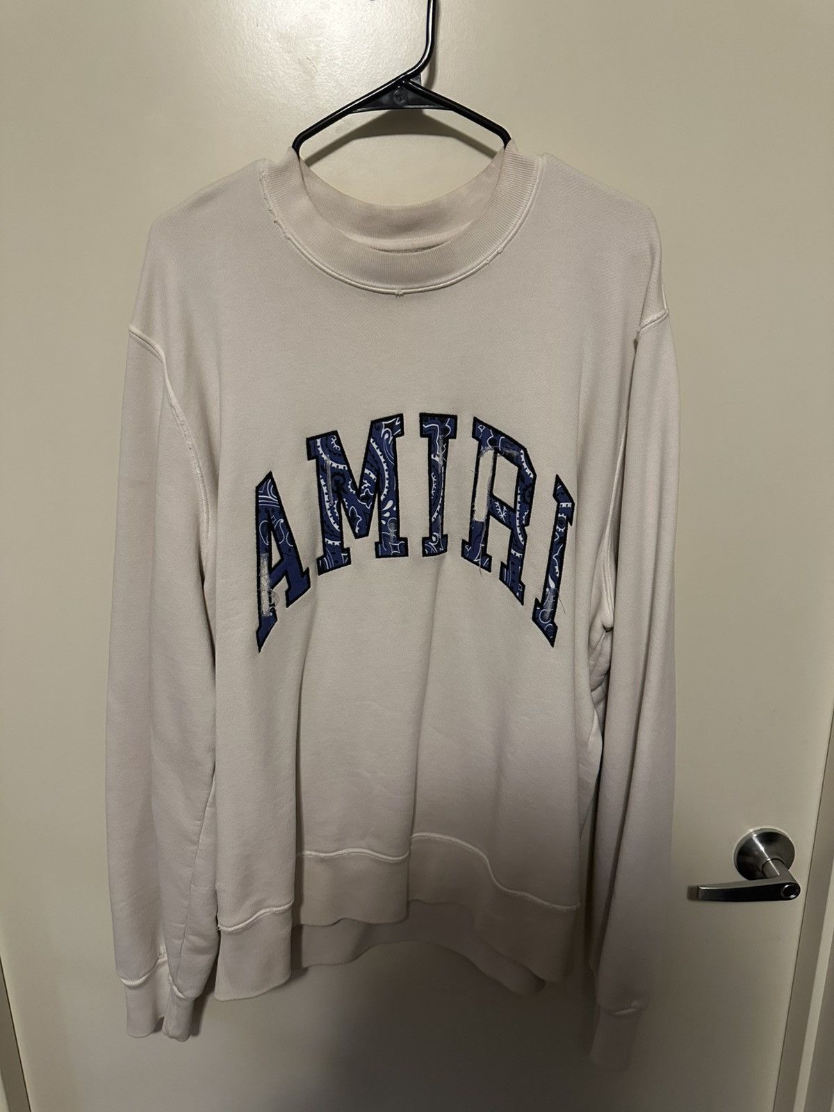 Amiri AMIRI Sweater Blue Bandana Logo Size US L / EU 52-54 / 3 - 1 Thumbnail