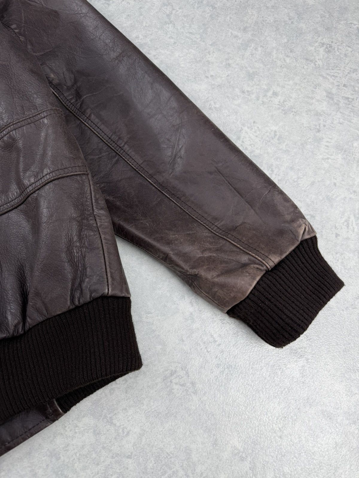 Genuine Leather Pall Mall Leather Bomber Jacket Brown Aviator Size L Size US L / EU 52-54 / 3 - 12 Thumbnail