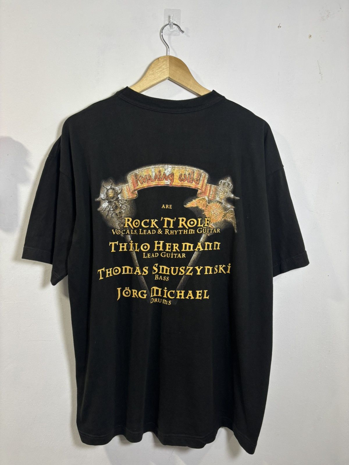 Band Tees × Vintage Vintage Running Wild Tshirt Size US XL / EU 56 / 4 - 2 Thumbnail
