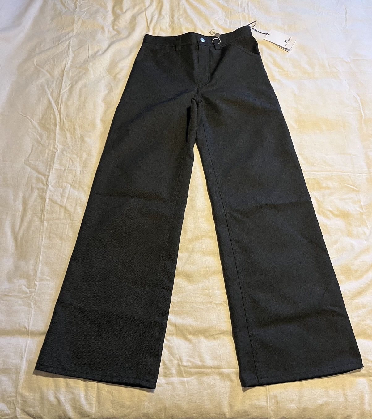 Courreges Ferragamo nylon wide leg pants. Size US 30 / EU 46 - 2 Thumbnail