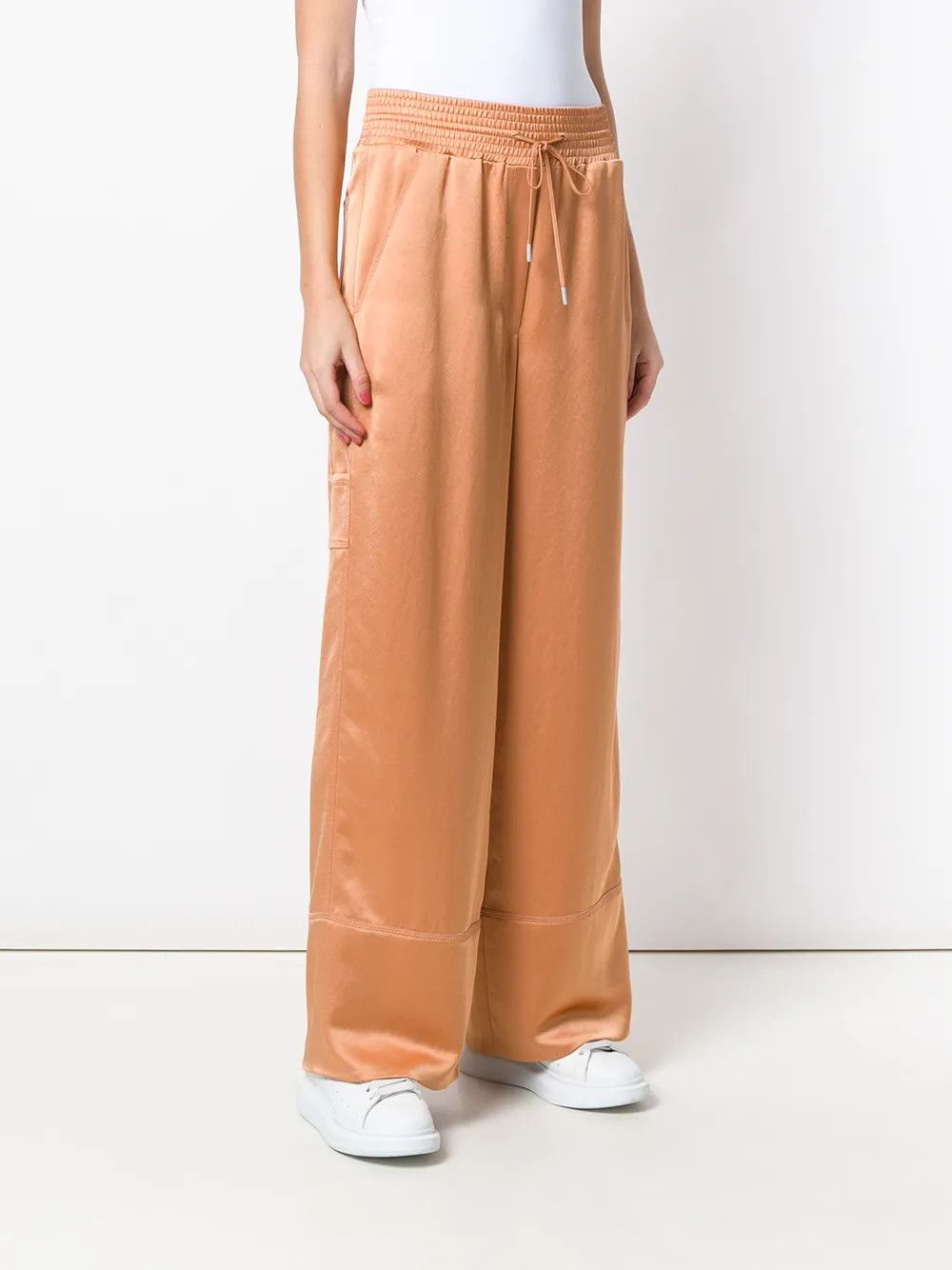 Off-White o1y1225 Palazzo Pant in Sand Size 27" / US 4 / IT 40 - 2 Thumbnail