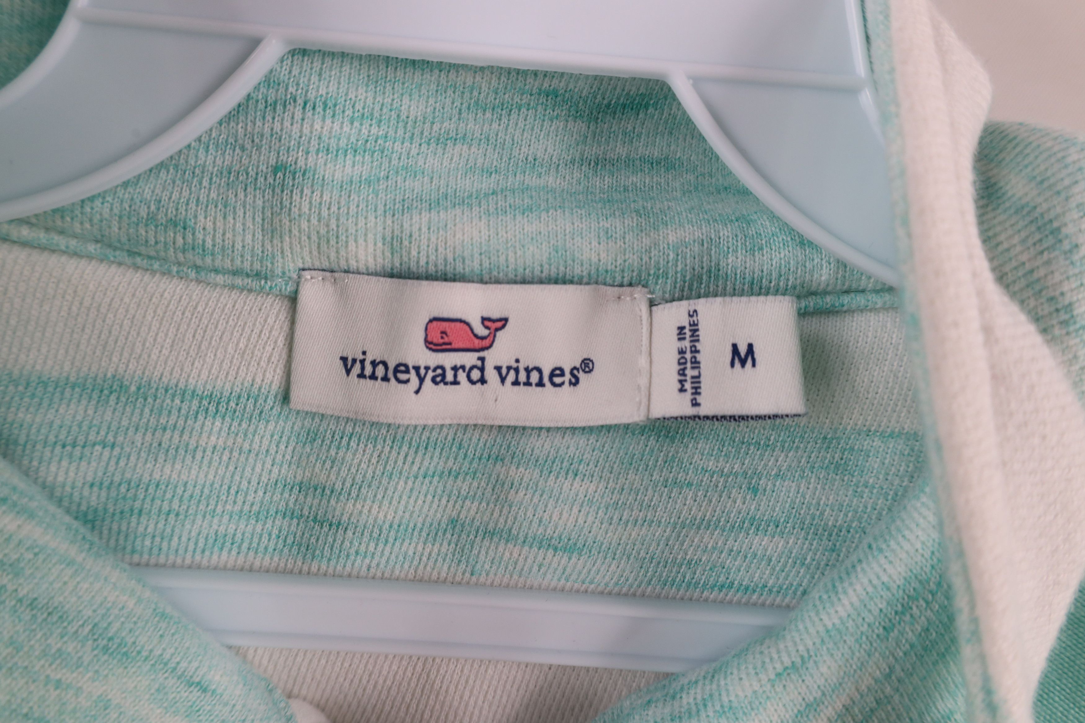 Vineyard Vines × Vintage Vineyard Vines Out Space Dyed Striped Shep Half Zip Sweater Size M / US 6-8 / IT 42-44 - 7 Thumbnail