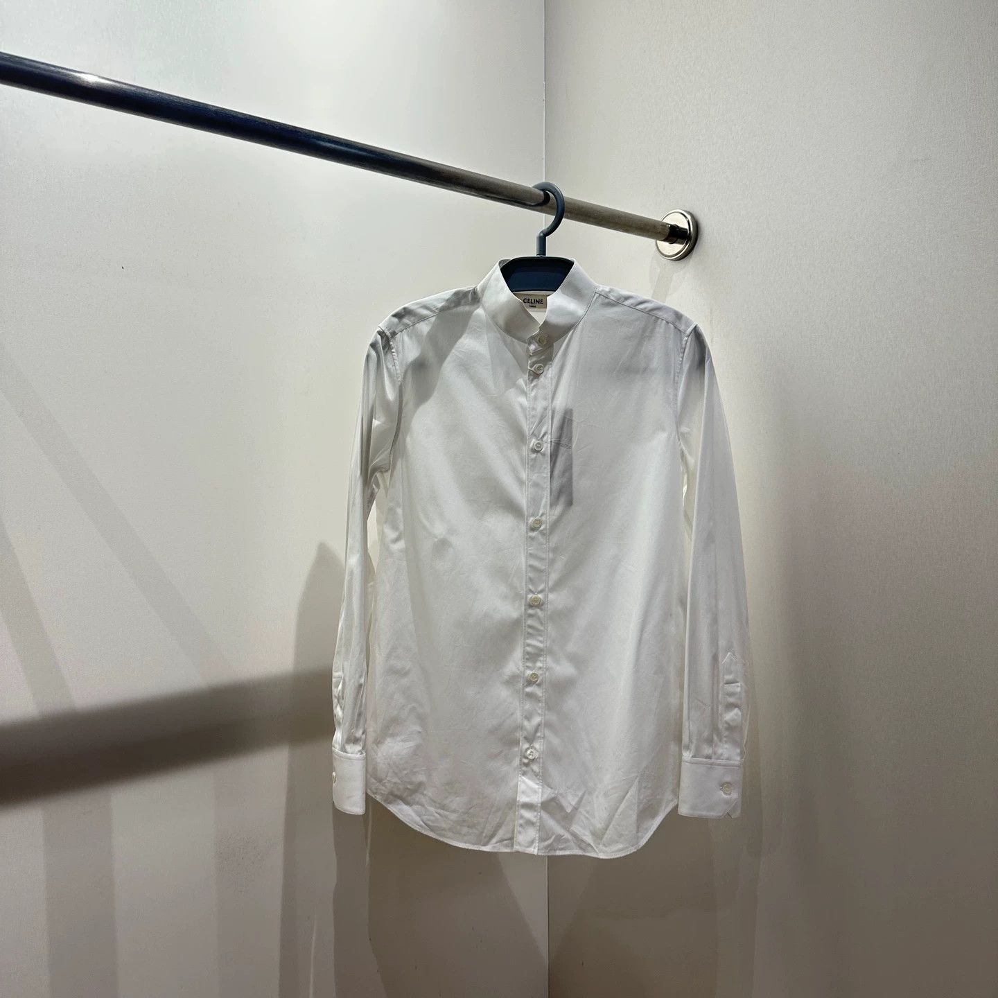 Celine Celine feb433 solid cotton long sleeve shirt 36 Size XS / US 0-2 / IT 36-38 - 1 Thumbnail