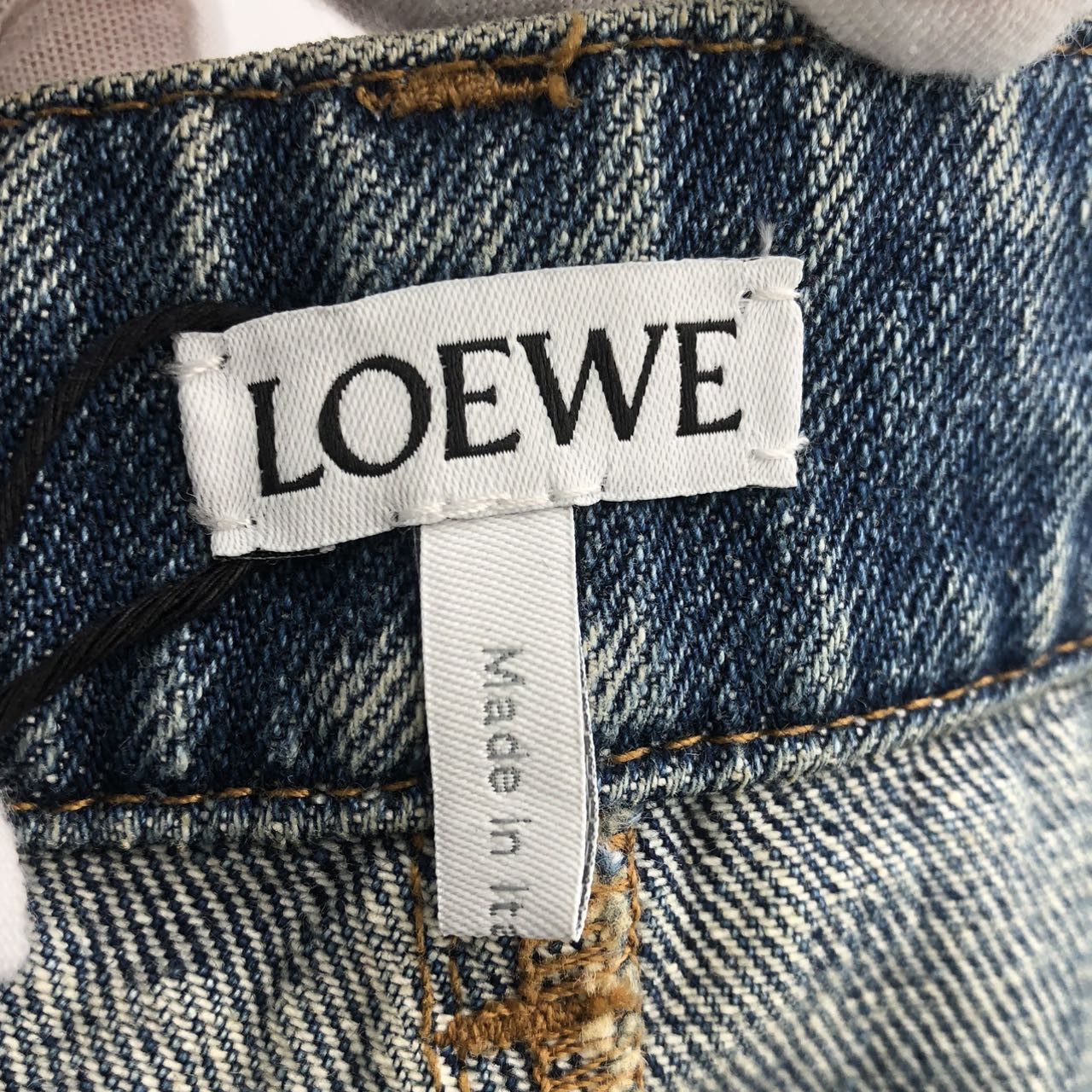 Loewe Loewe Irregular Denim Skirt K26WX Size 24" / US 00 / IT 34 - 5 Thumbnail