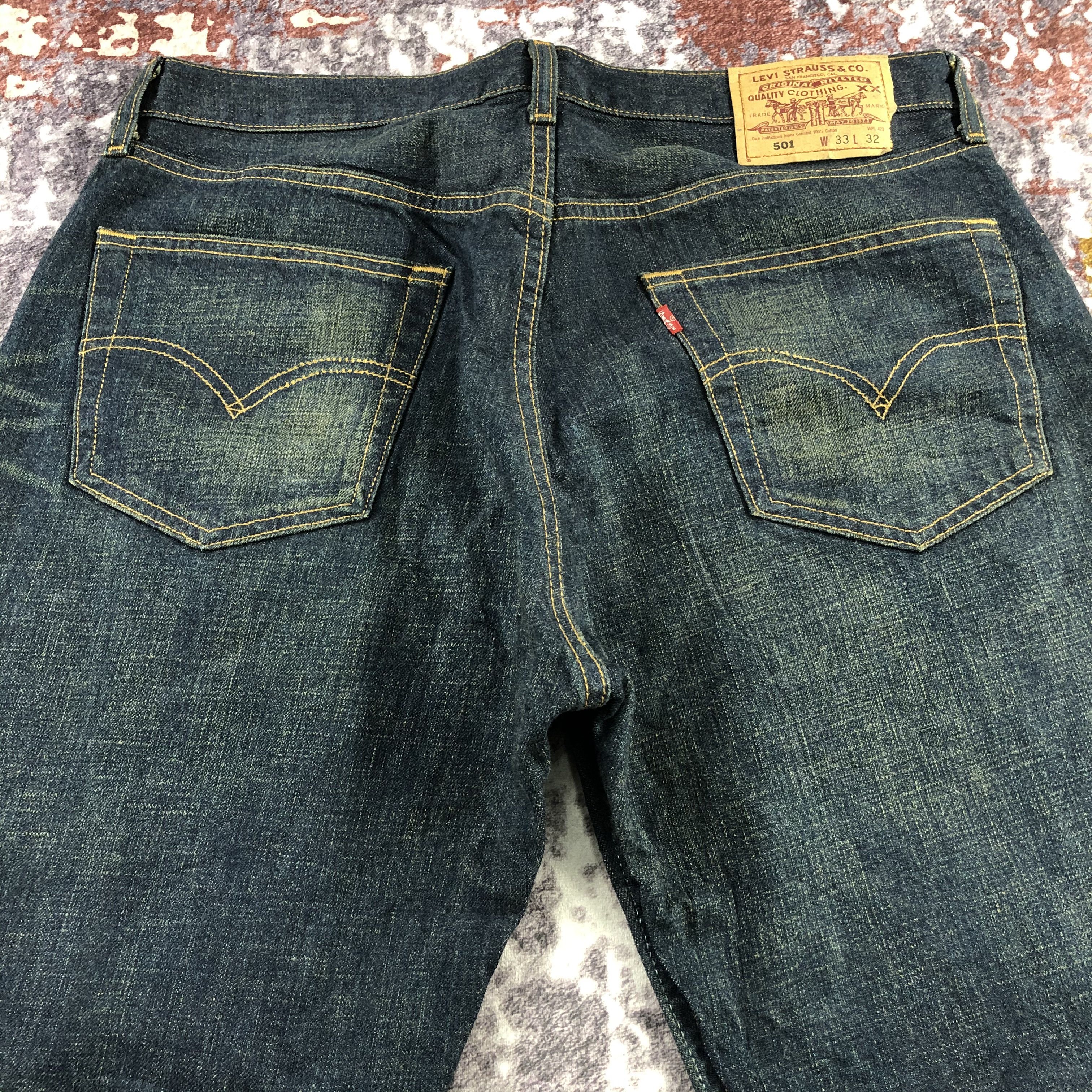 Levi's × Vintage 90s Vintage Faded Black Levis 501 Jeans-JM3059 Size US 34 / EU 50 - 5 Thumbnail