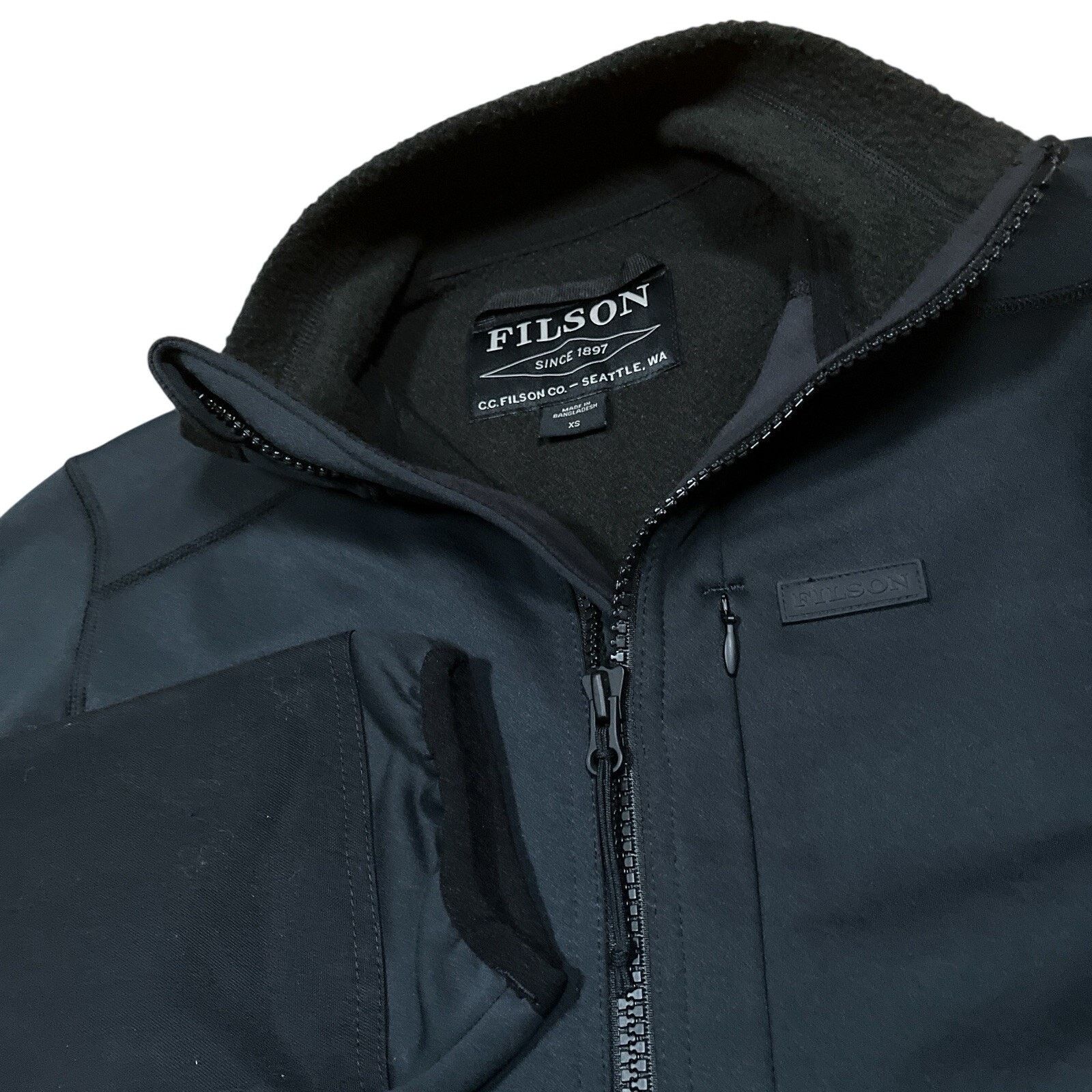 Filson Filson Granite Spire Fleece Jacket Zip Black Wind Resistant Size US XS / EU 42 / 0 - 3 Thumbnail