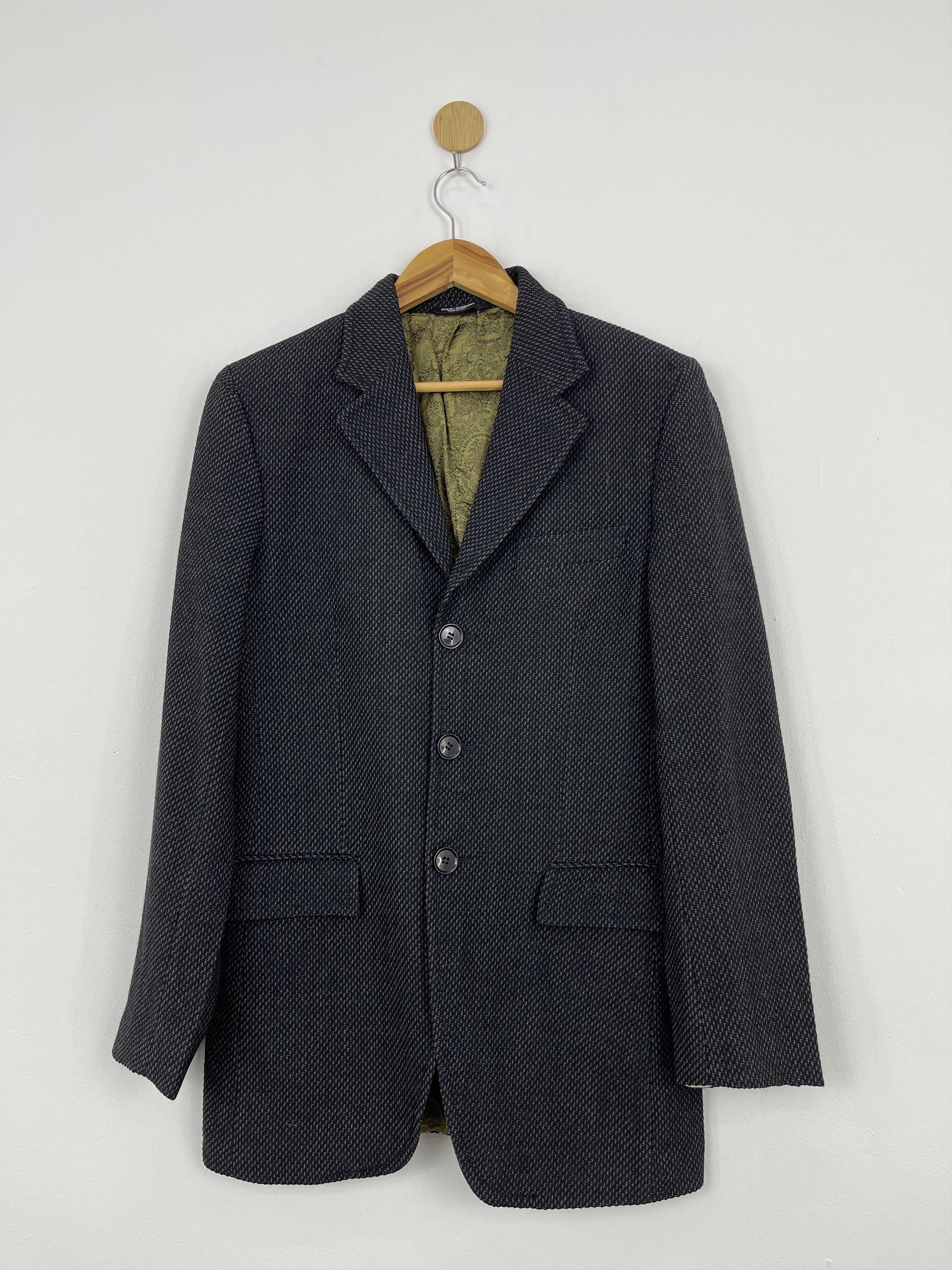 Dolce & Gabbana Vintage Dolce & Gabbana Wool Button Up Jacket JA0030 Size US S / EU 44-46 / 1 - 1 Thumbnail