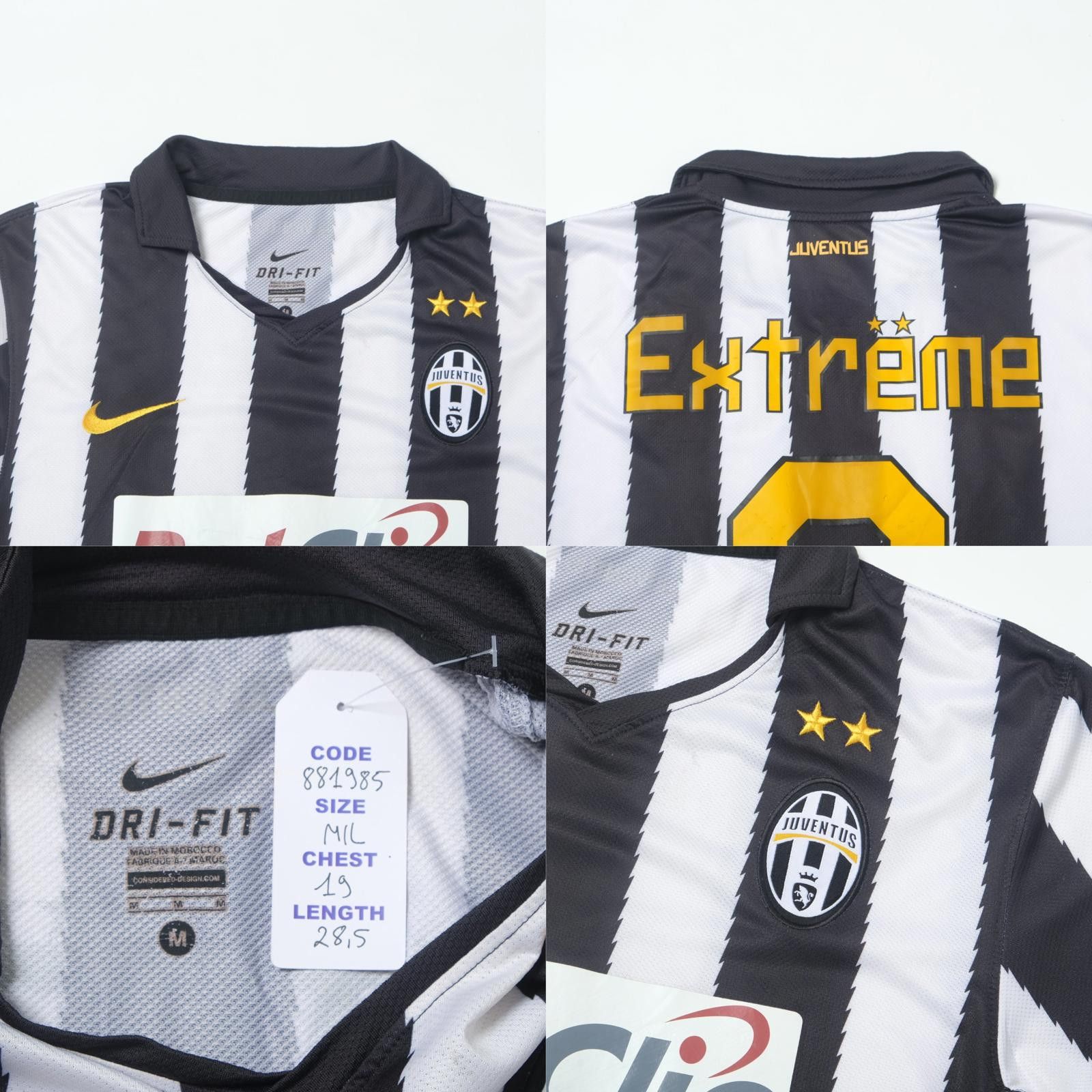 Nike 2010/11 Juventus Home Shirt Extreme (M/L) Size US M / EU 48-50 / 2 - 5 Thumbnail