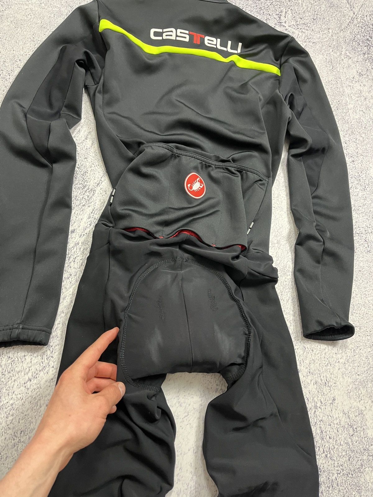 Other Castelli Cycling Jersey Thermosuit Gore Rosso Corsa Bibs Size US L / EU 52-54 / 3 - 16 Thumbnail