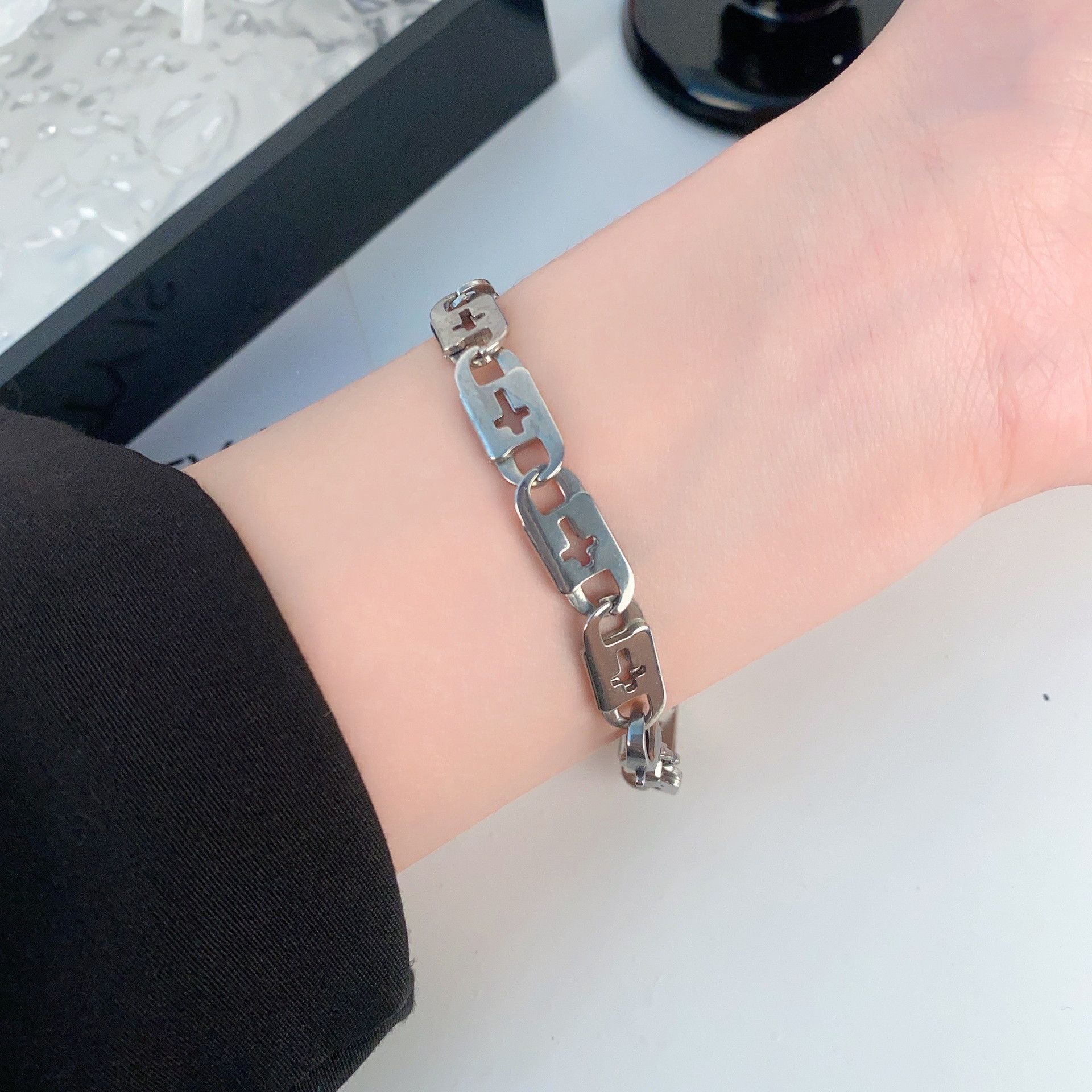 Jewelry Punk Bracelet Y2K Punk Chain Gotch Bracelets Chains Size ONE SIZE - 1 Thumbnail
