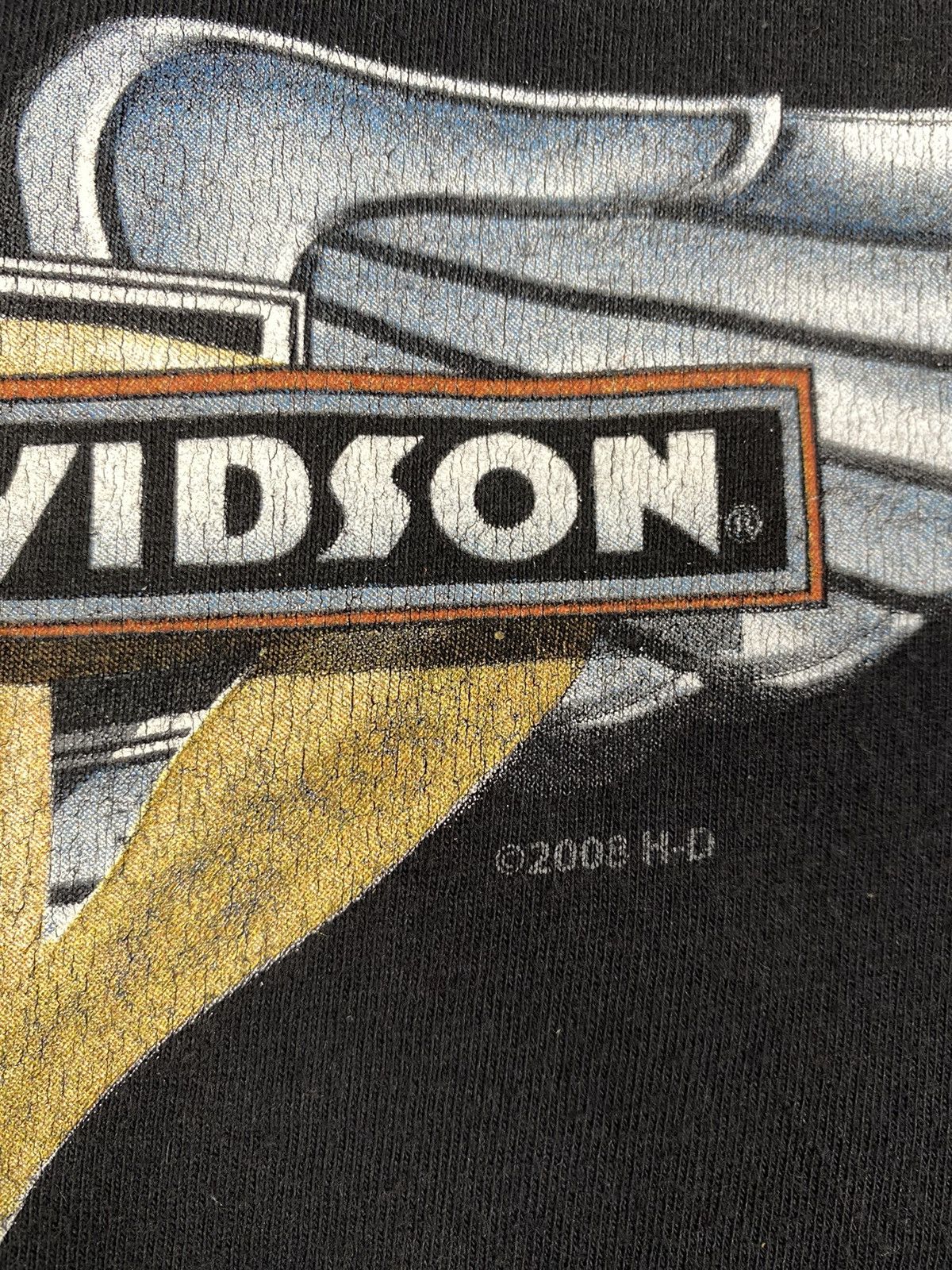 Harley Davidson Harley Davidson Italy Udine 2008 Motorcycle Double T Shirt Size US XXL / EU 58 / 5 - 9 Thumbnail
