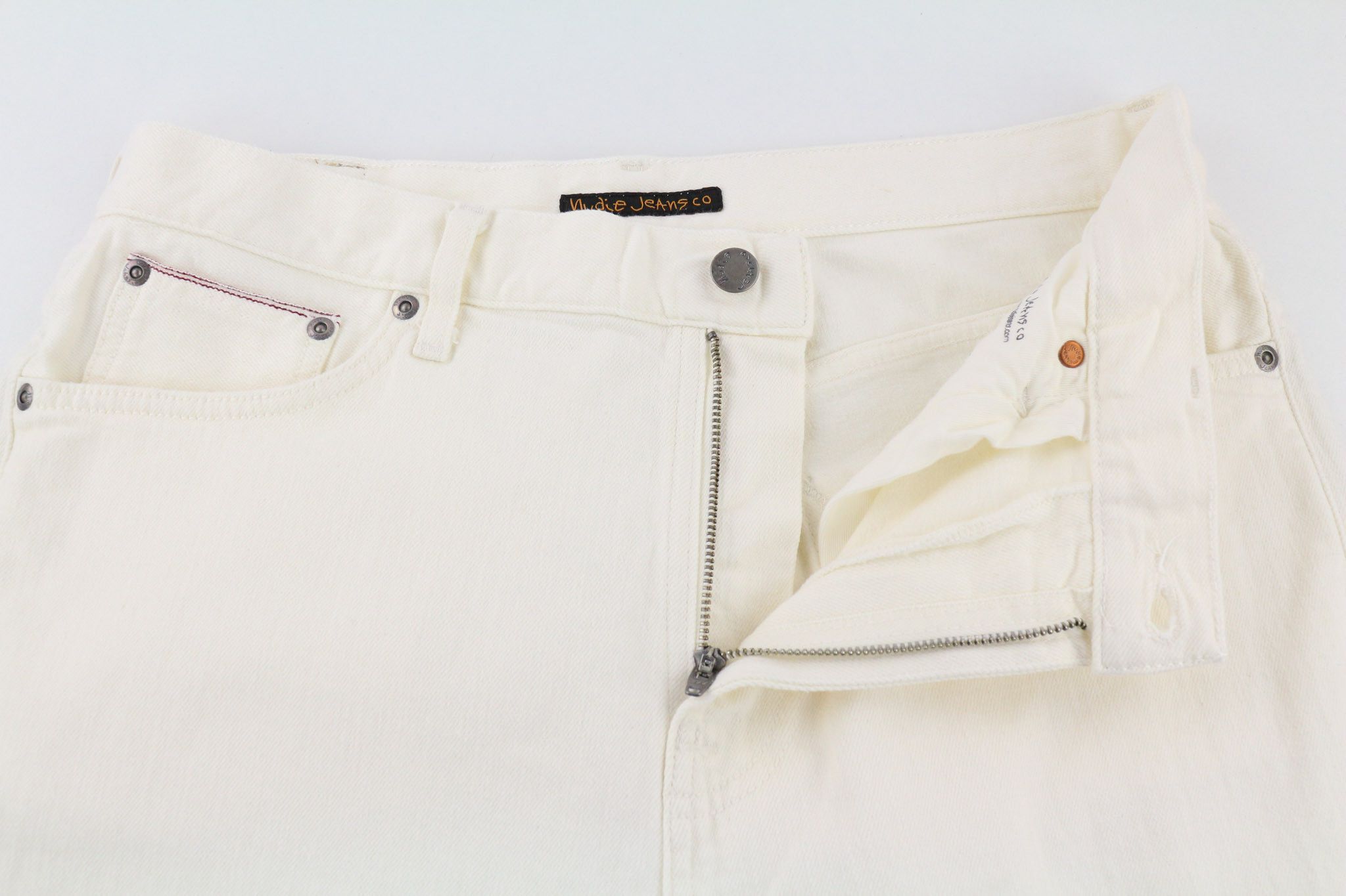 Nudie Jeans BRUTE KNUT W31/L28 Selvedge Ecru Jeans 80593 Size US 31 - 5 Thumbnail