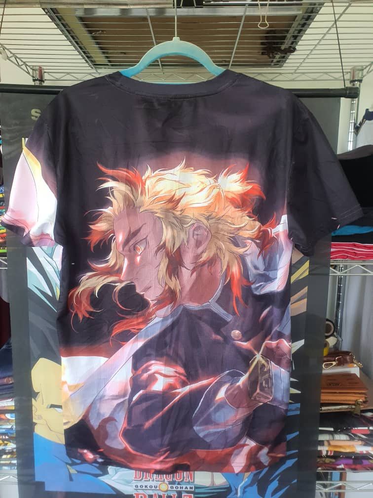 Anime Kyojuro Rengoku Full Graphic anime shirt Size US L / EU 52-54 / 3 - 3 Thumbnail
